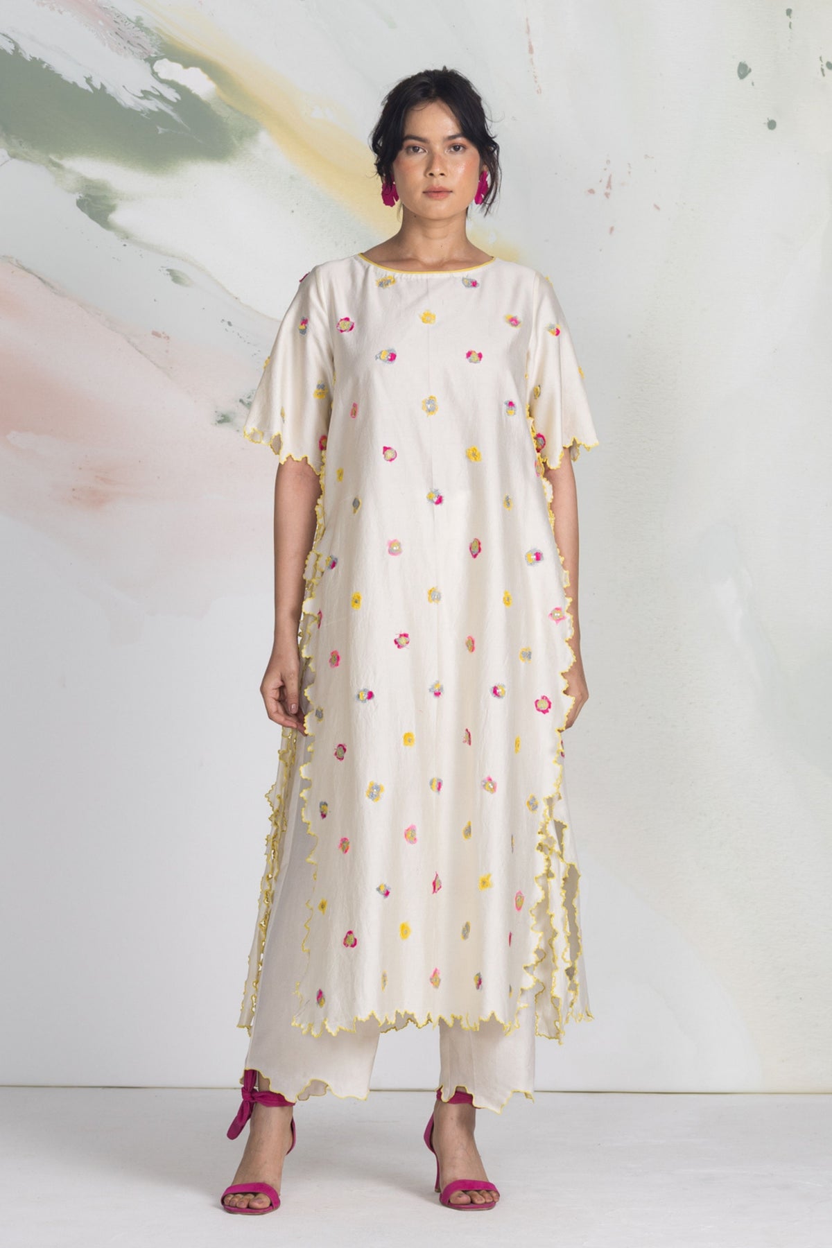 Ditsy Edge Kurta