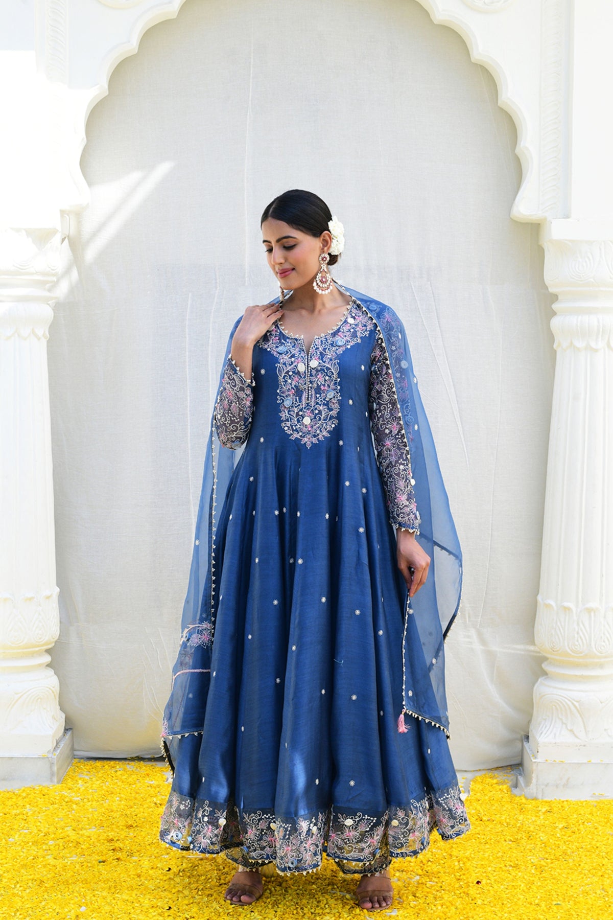 Blue Reef Anarkali set