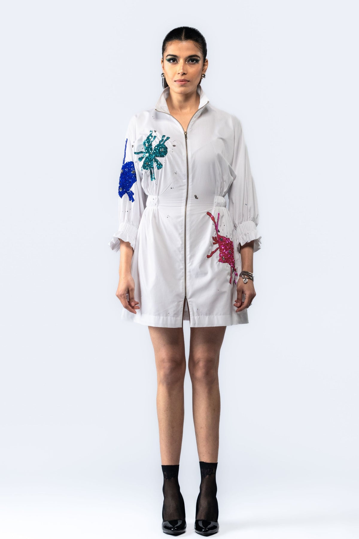 Raine Embroidered Sequin Dress