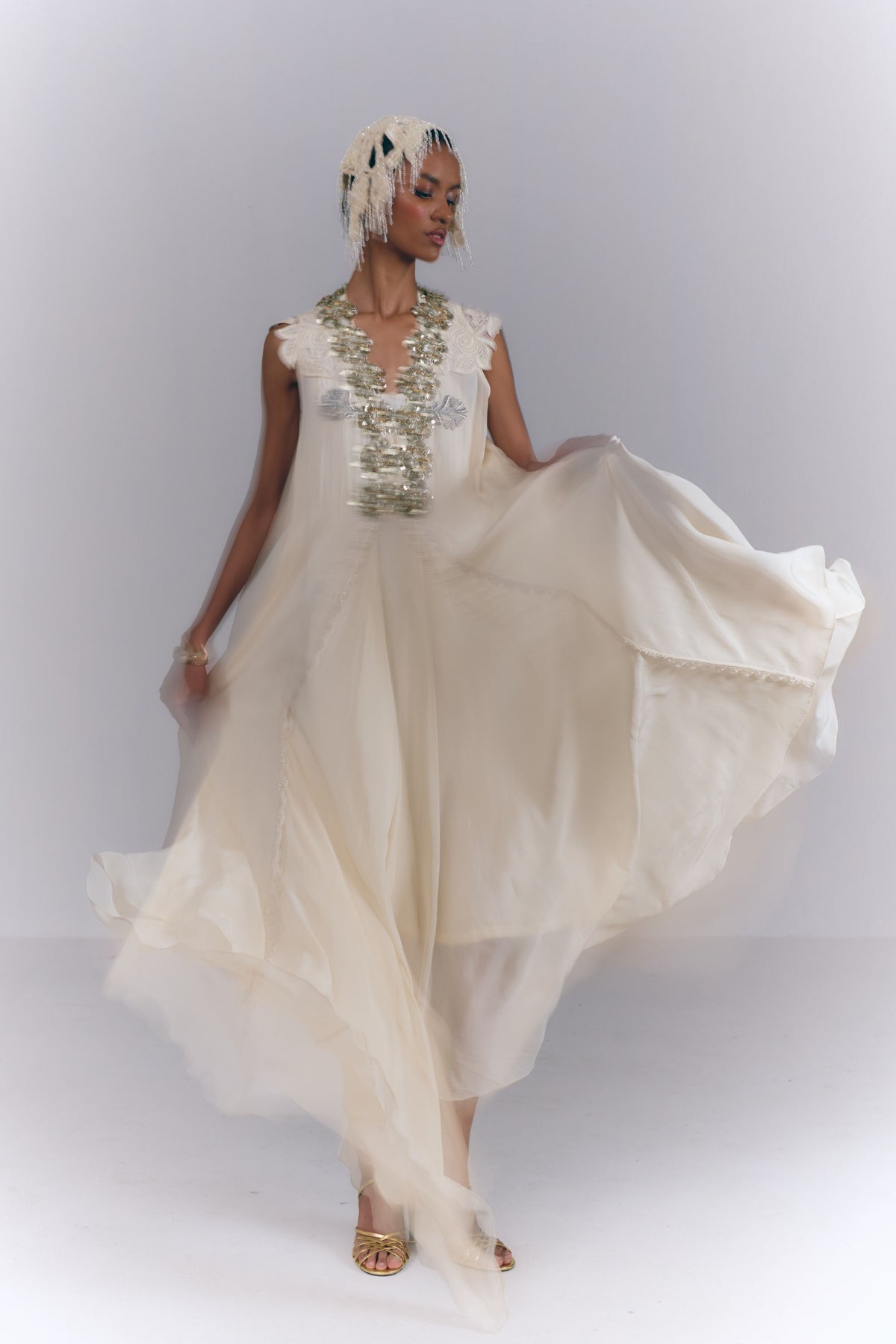 Ivory Cascade Tunic