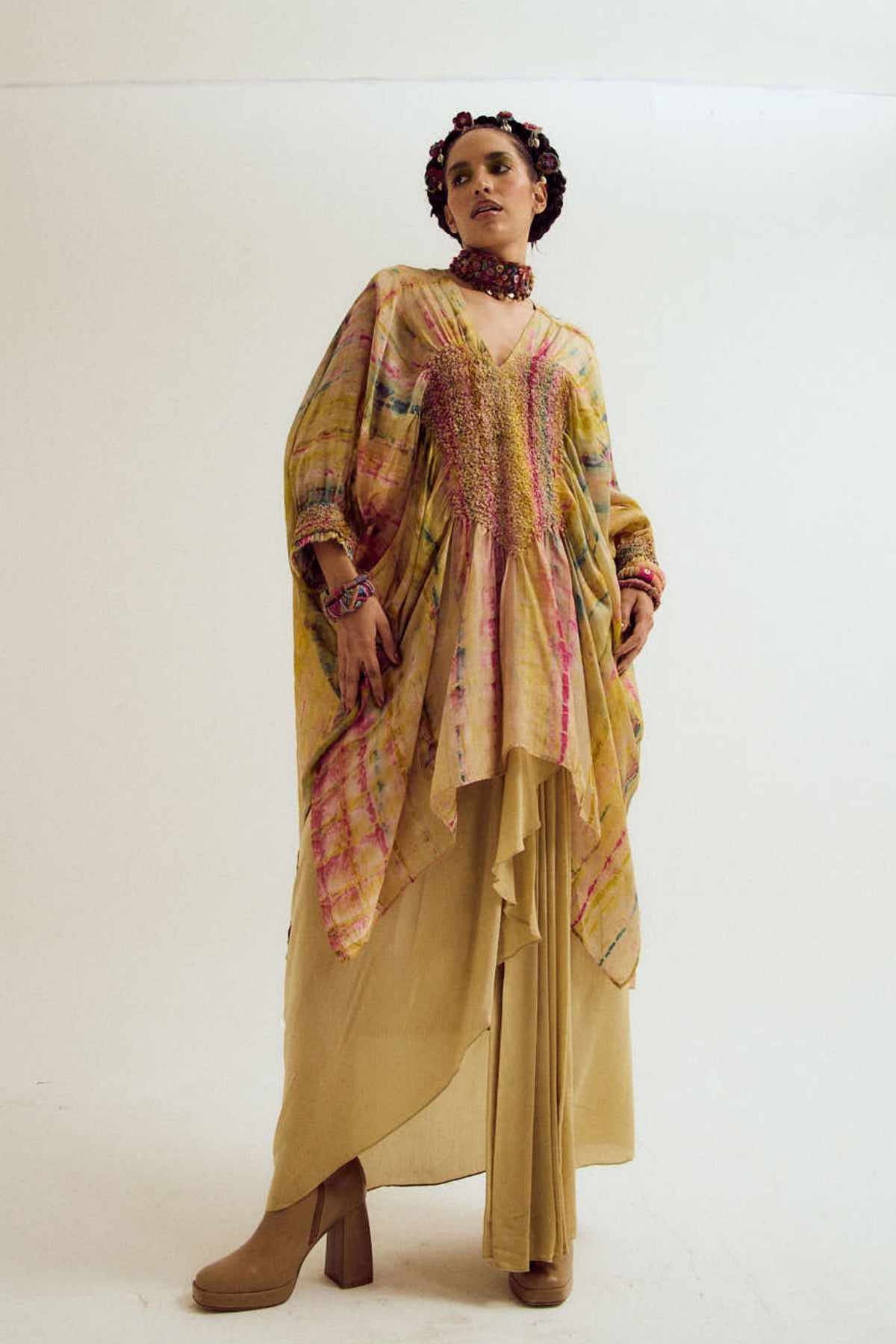Gulmohar Kaftan Set
