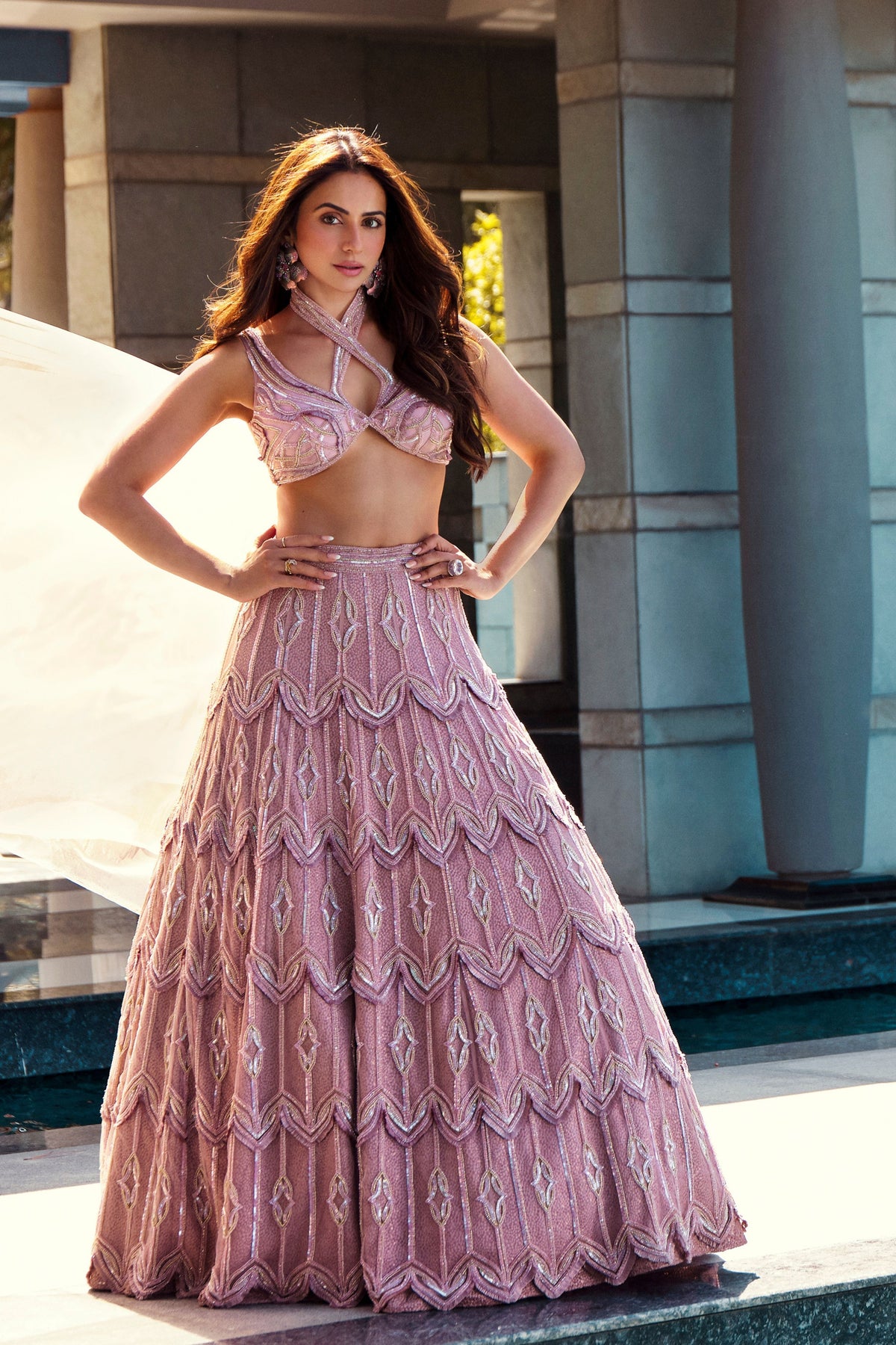 Cora Rose Pink Lehenga