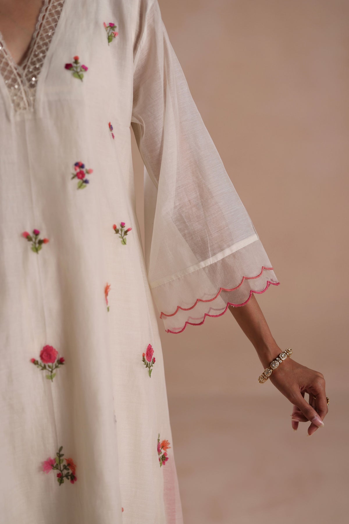 Zeya Ivory Kurta Set