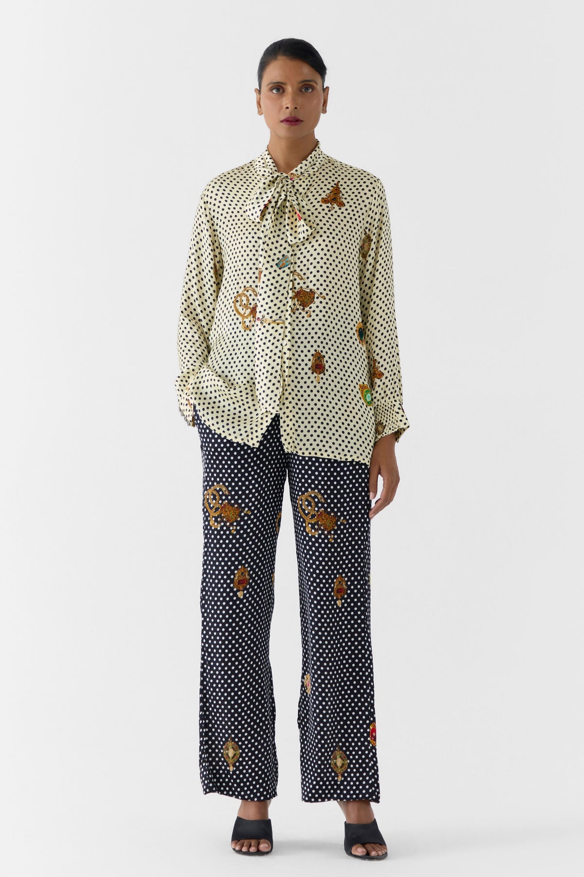 Pearl Polka Dot  Co-ord Set