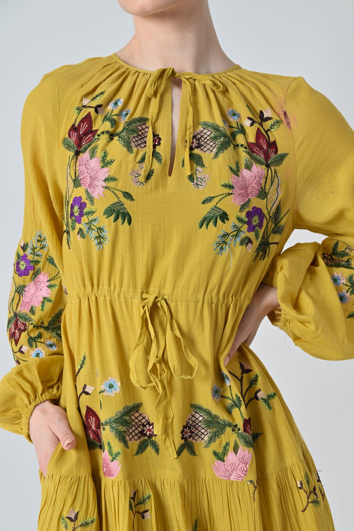 Sunflower Yellow Midi Dress
