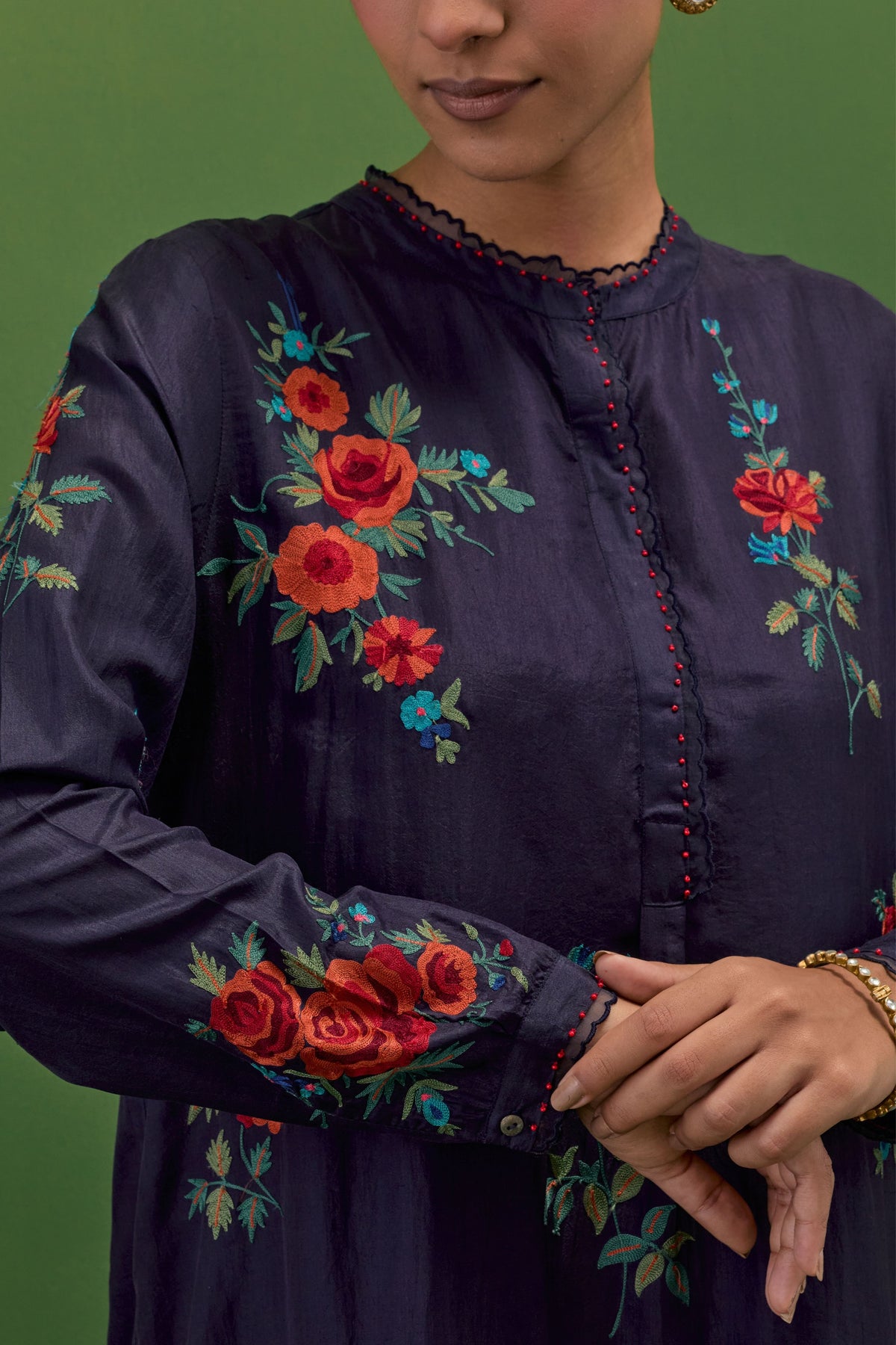 Midnight Roses Kurta Set