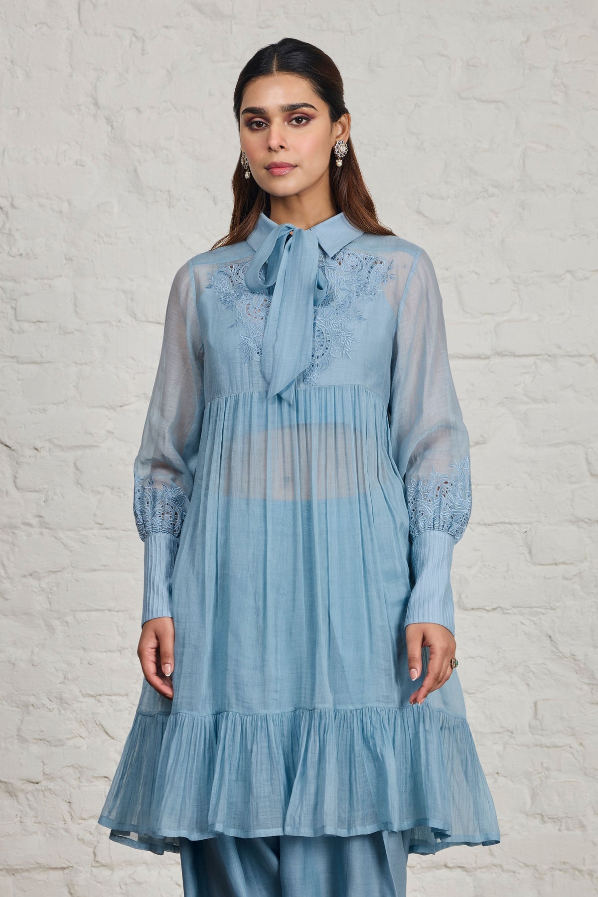 Cora Blue Tunic Set