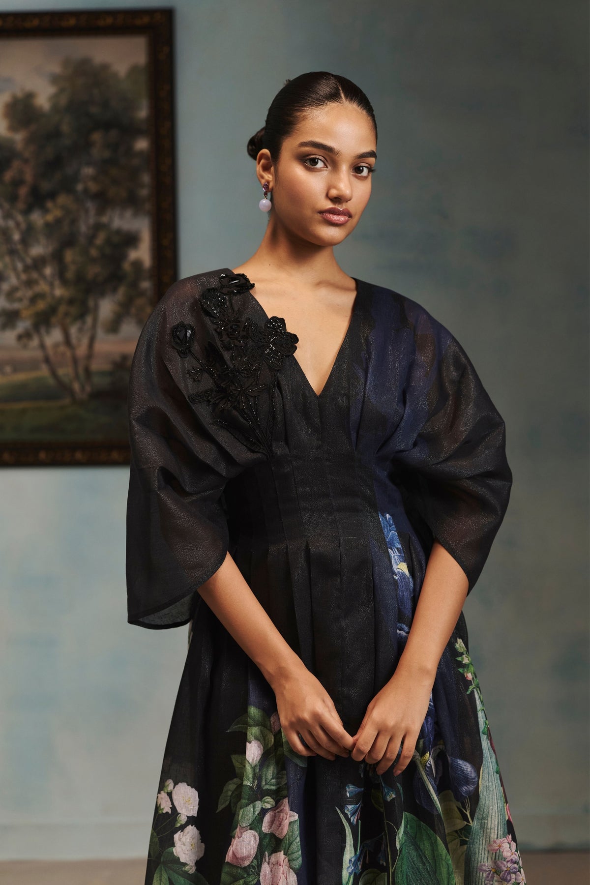 Vienna Onyx Bloom Dress