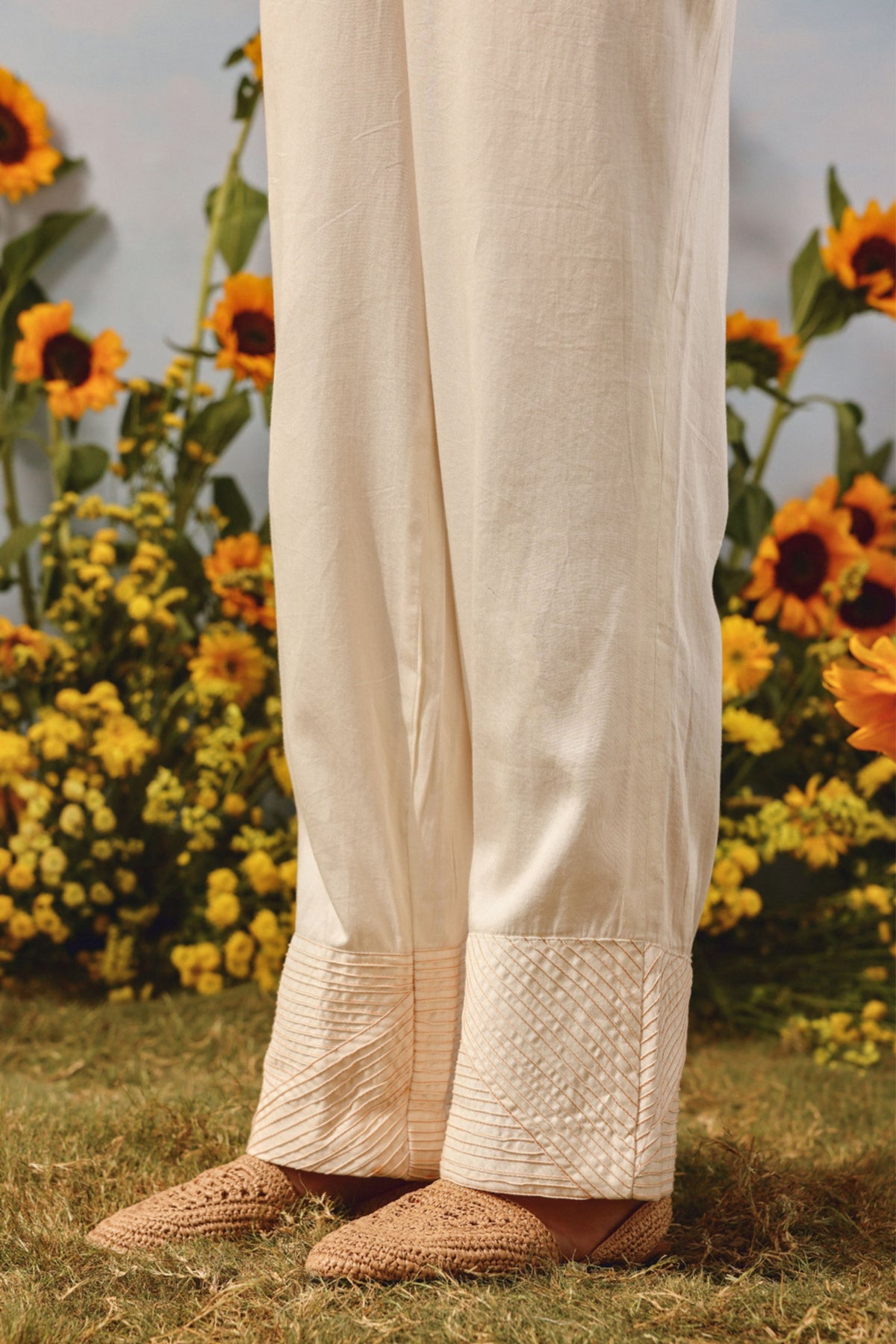 Pintuck Ivory Co-ord Set