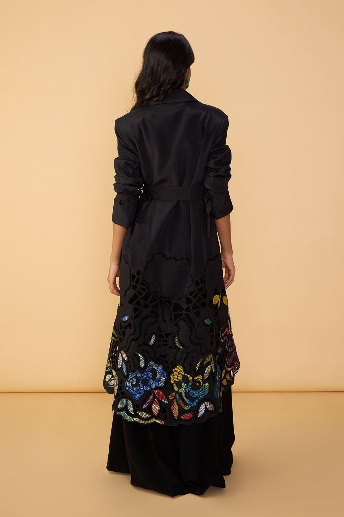 Solid Black Saylor Palazzo