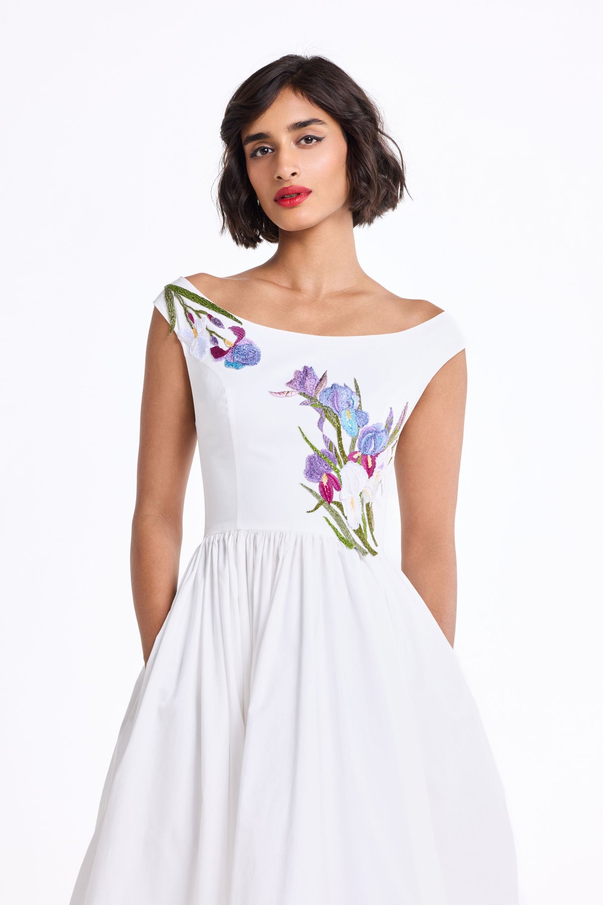 Boat Neck Midi Dress