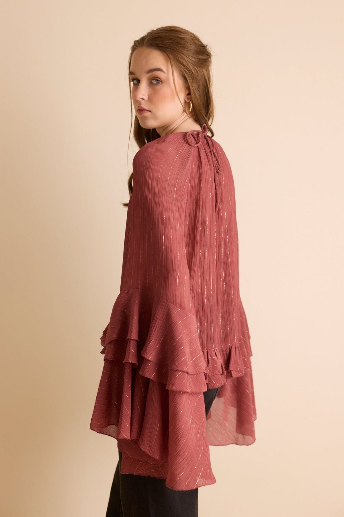 Burgundy Sophia Top