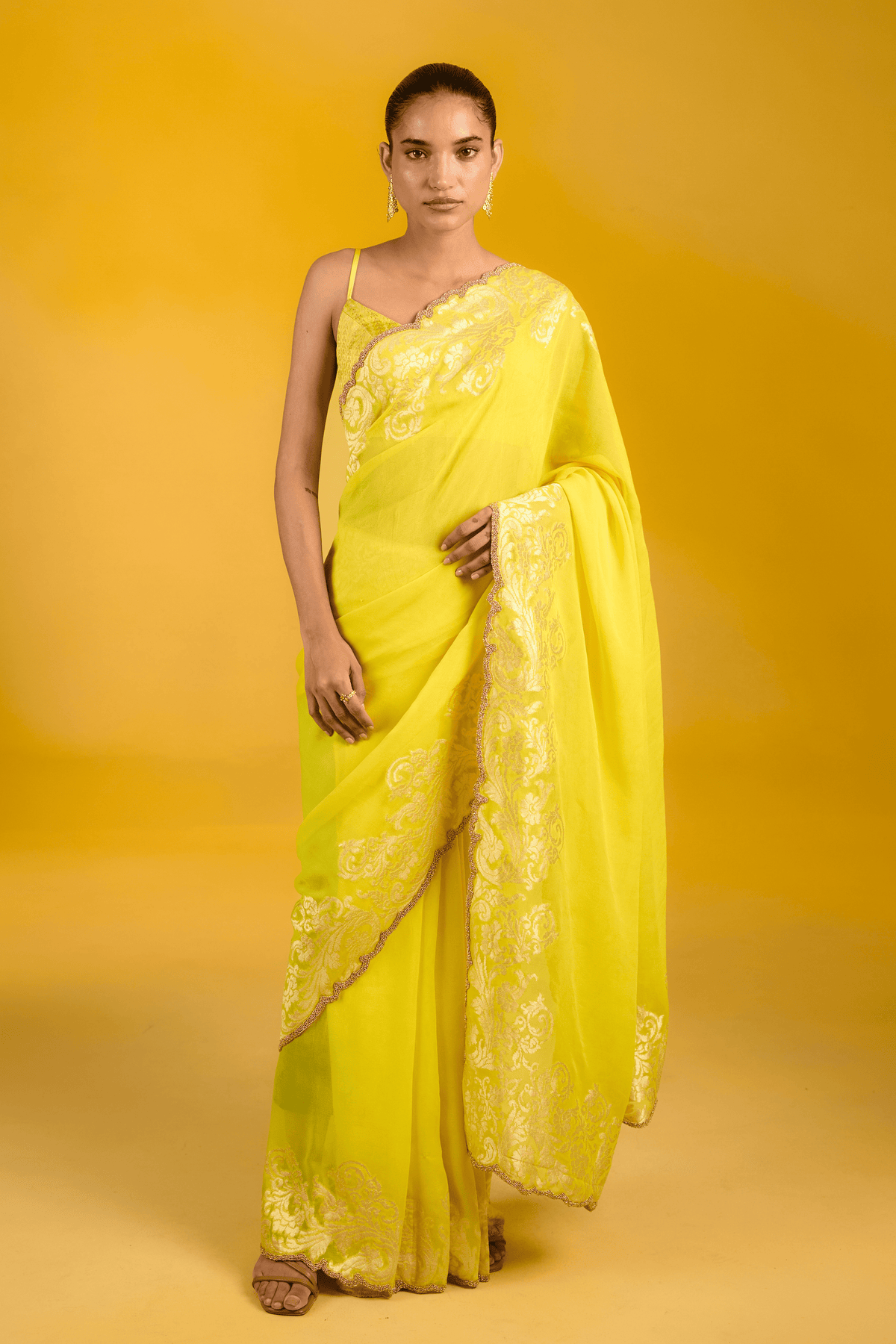 The Golden Hour Saree