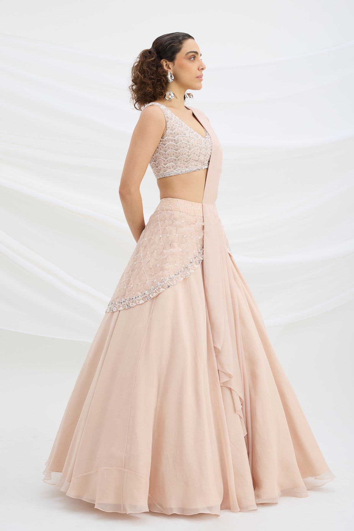 Light Pink Lehenga Set