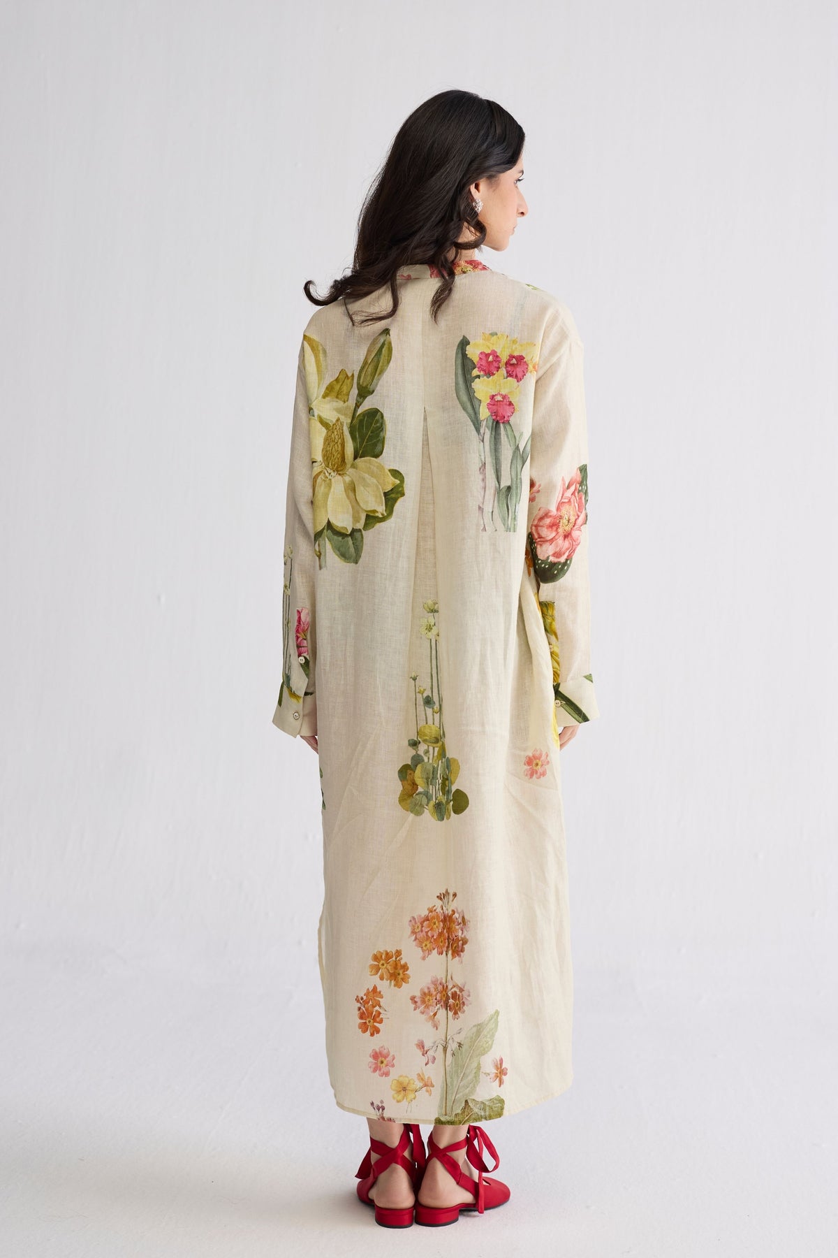 Primavera Linen Shirt Dress