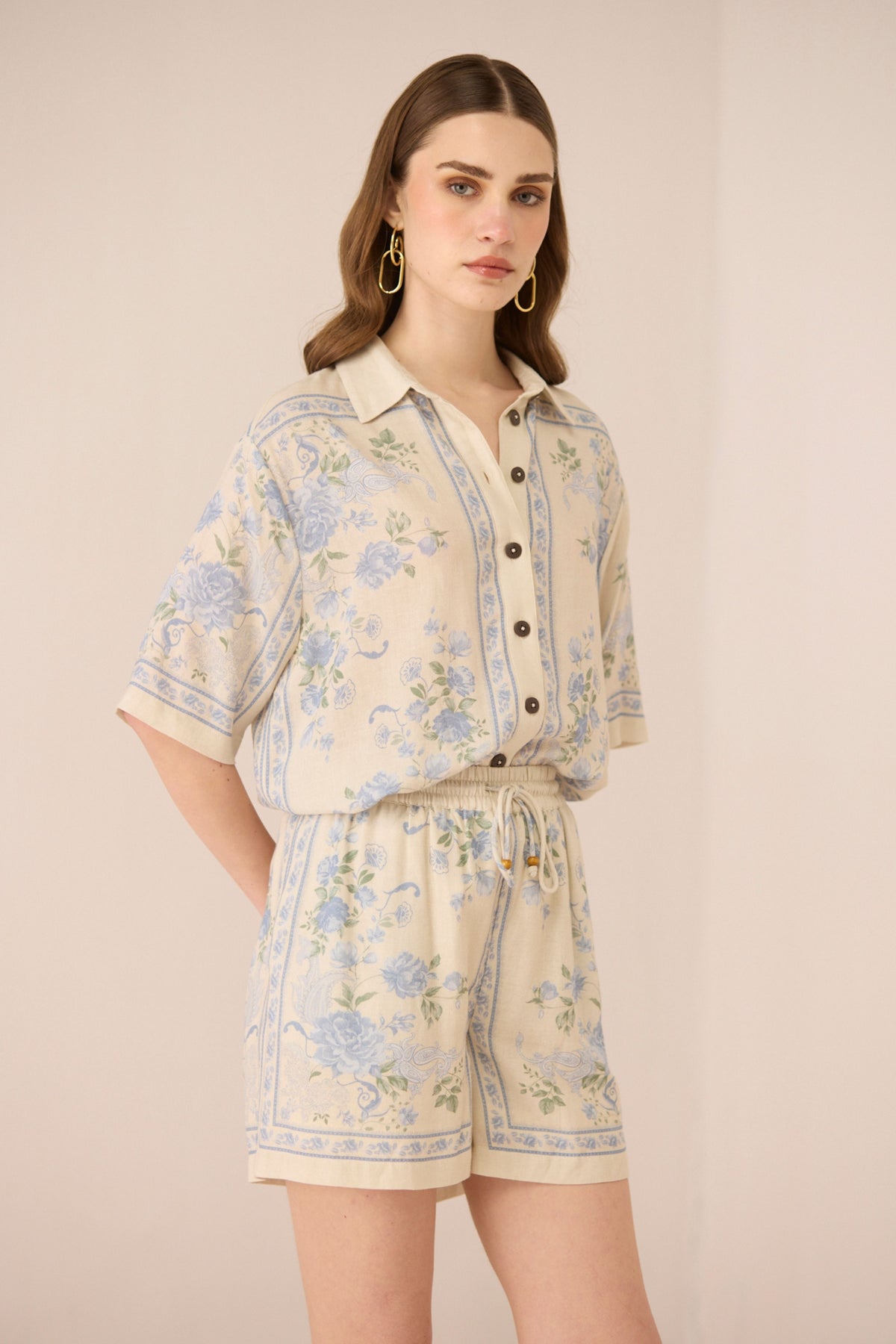 Malibu Azure Bloom Co-ord Set