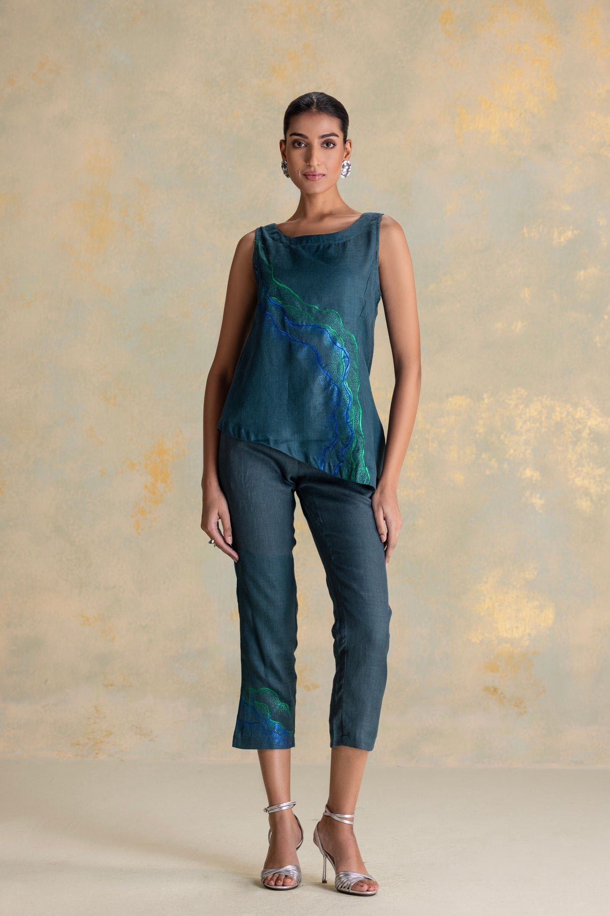 Peacock Veil Celine Co-ord Set