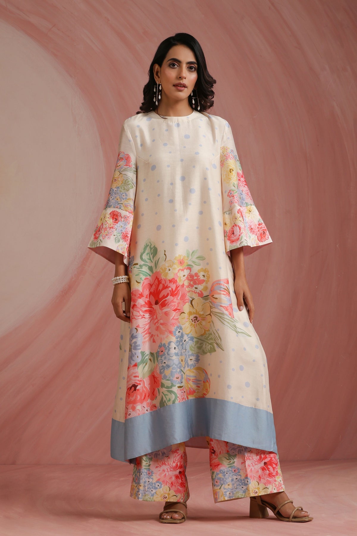 Ivory Mahal Chanderi Kurta Set