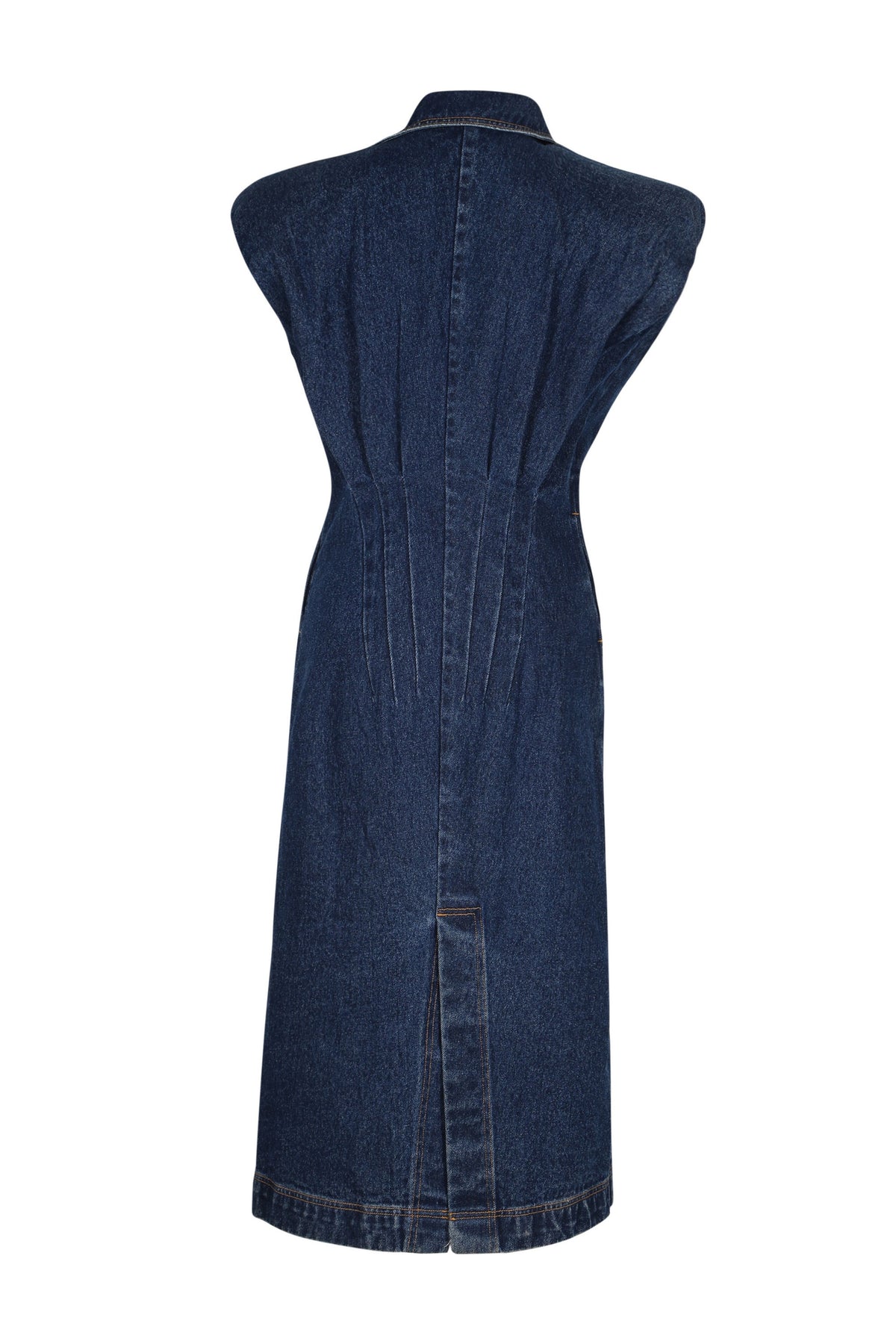 Denim Shoulder Button Down Dress