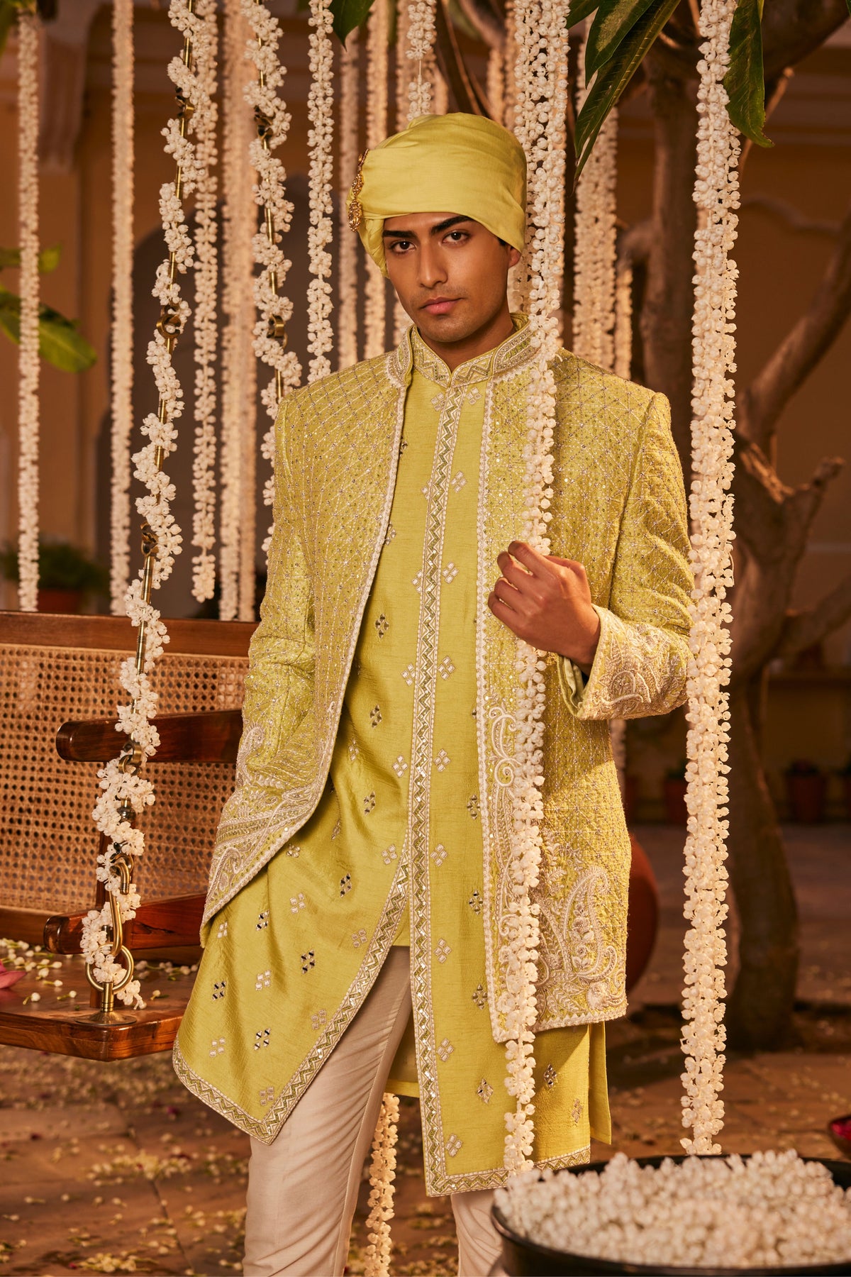 Green Ahan Kurta Set