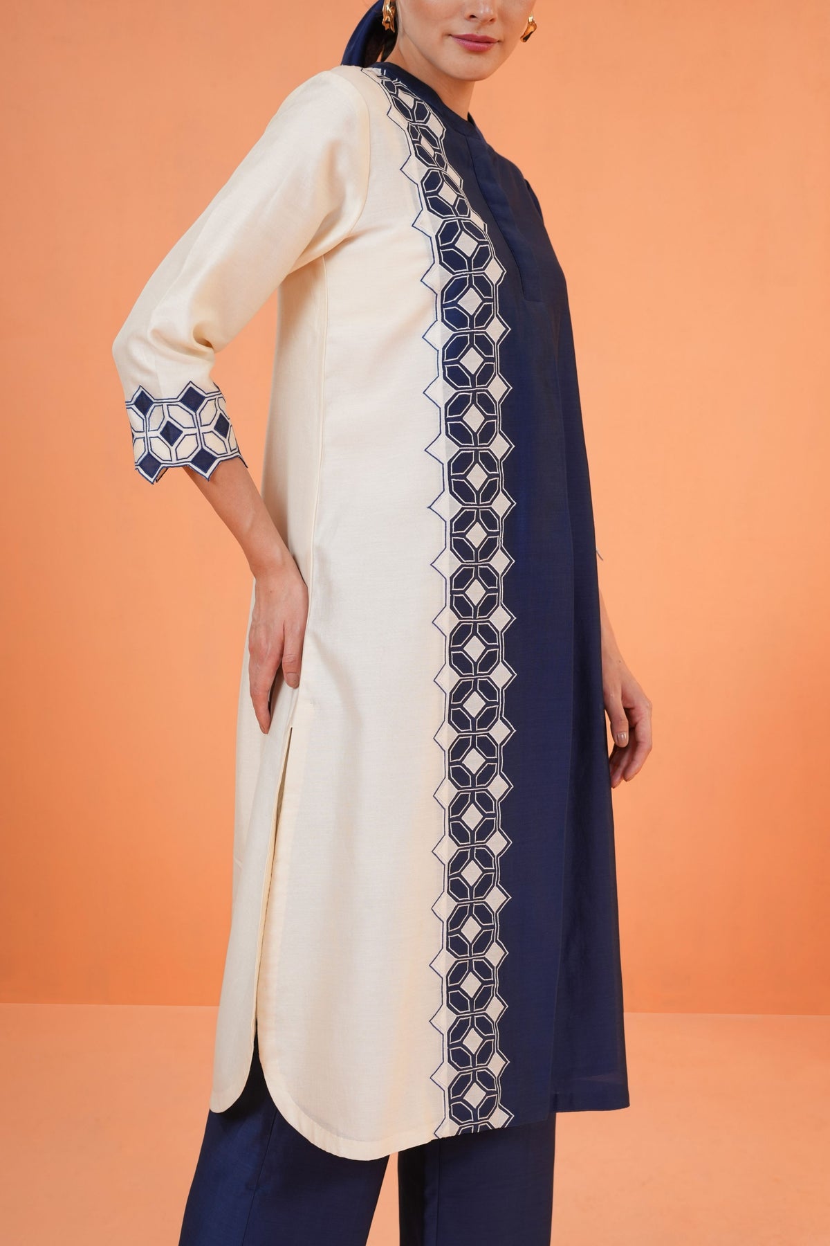Blue Symphony Tunic Set