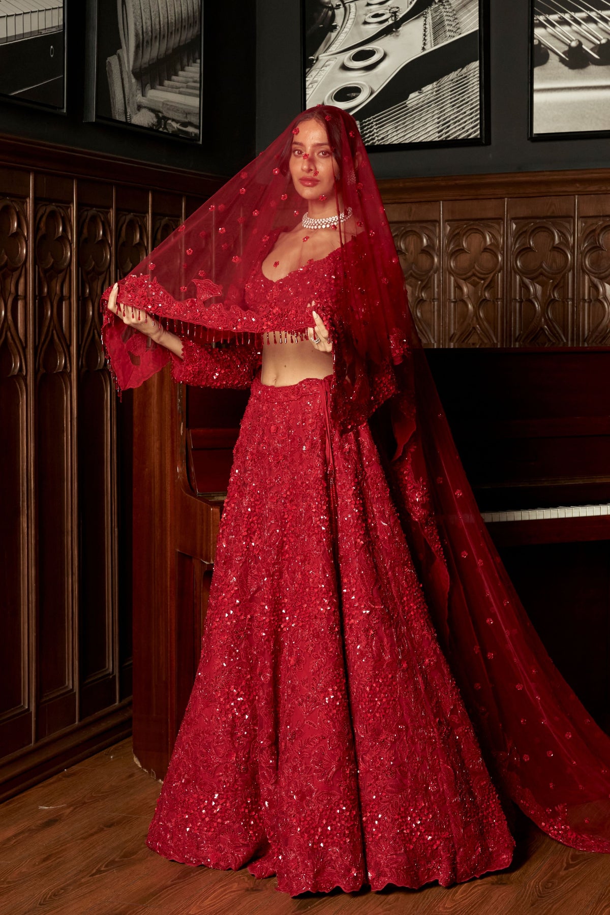 Red Bridal Lehenga Set
