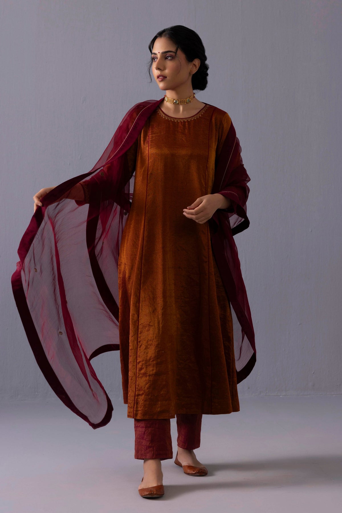 Himani Red Kurta Set