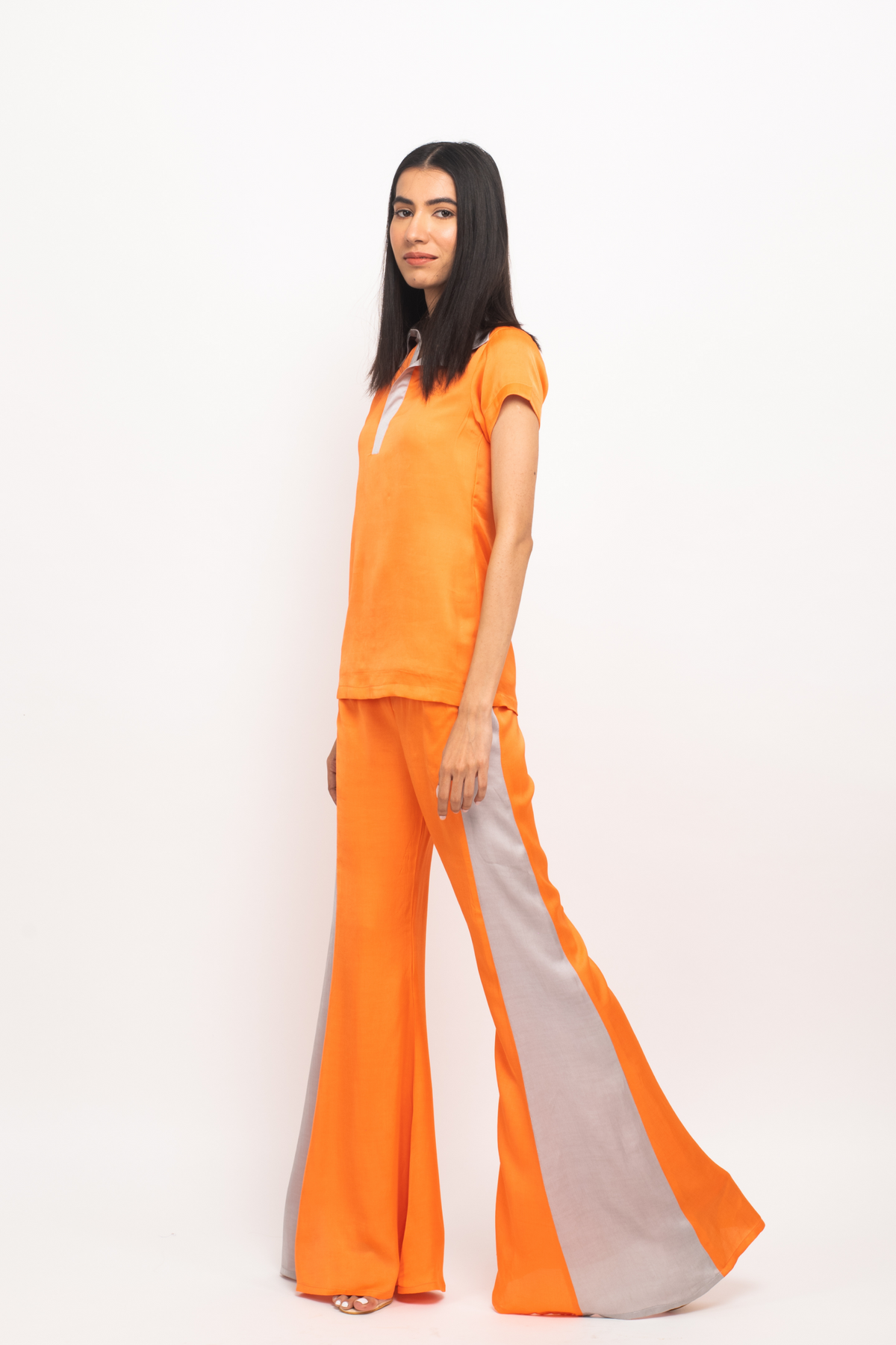 Orange and Grey Co-ord Set