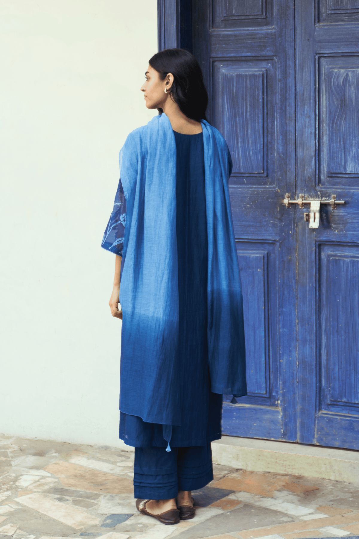 Crimson Applique Tunic Set