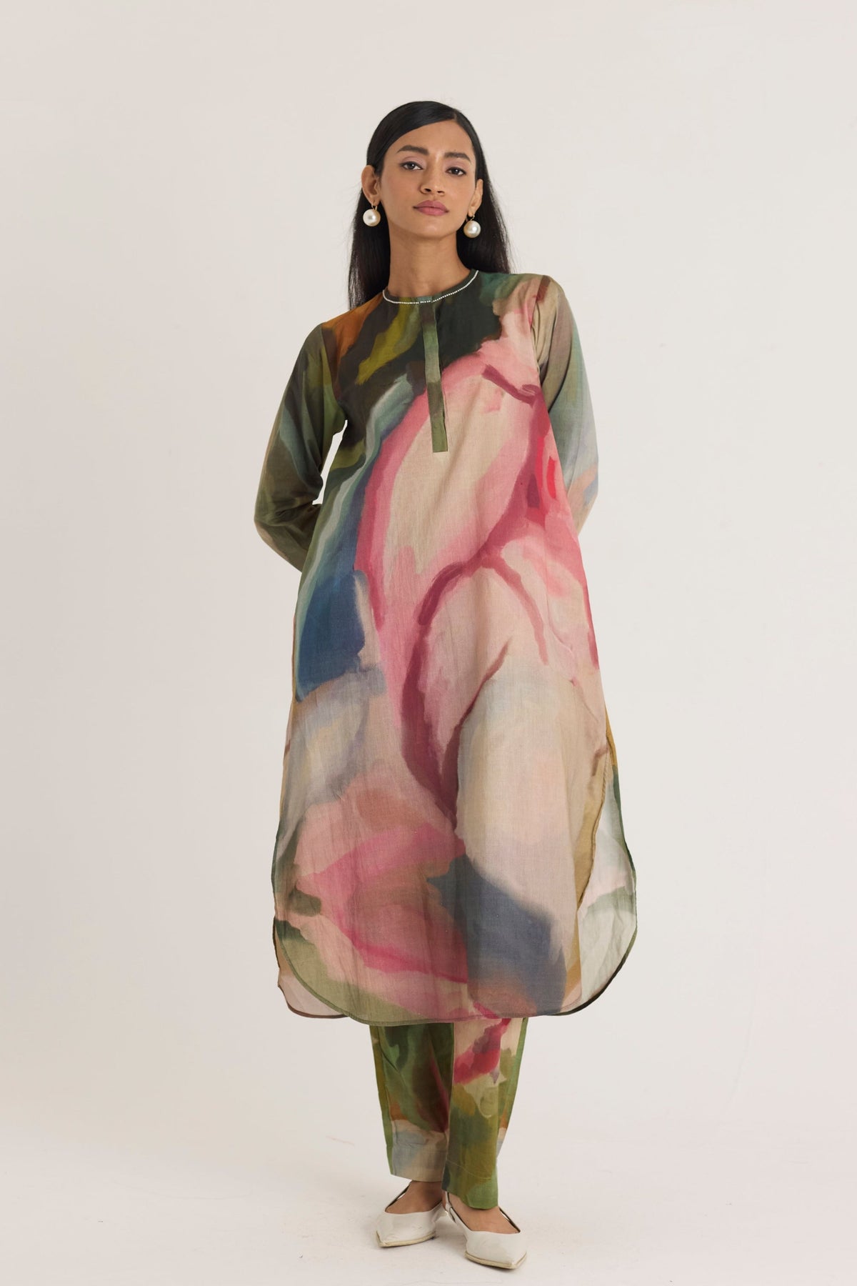 Tilly Long Cotton Kurta Set