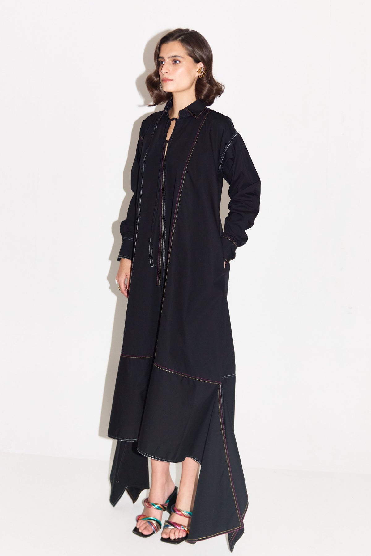 Damien Draped Boxy Dress