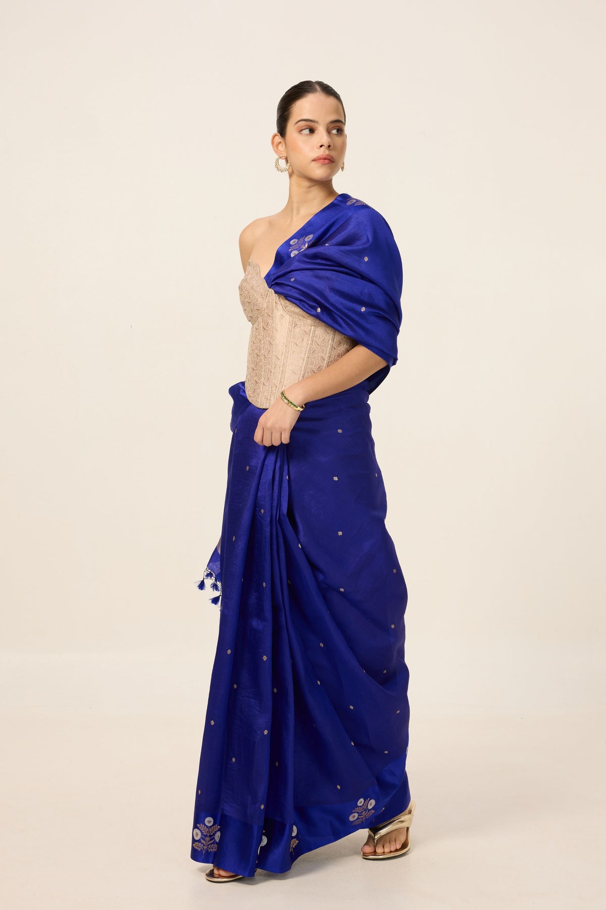 Indigo Blue Silk Saree