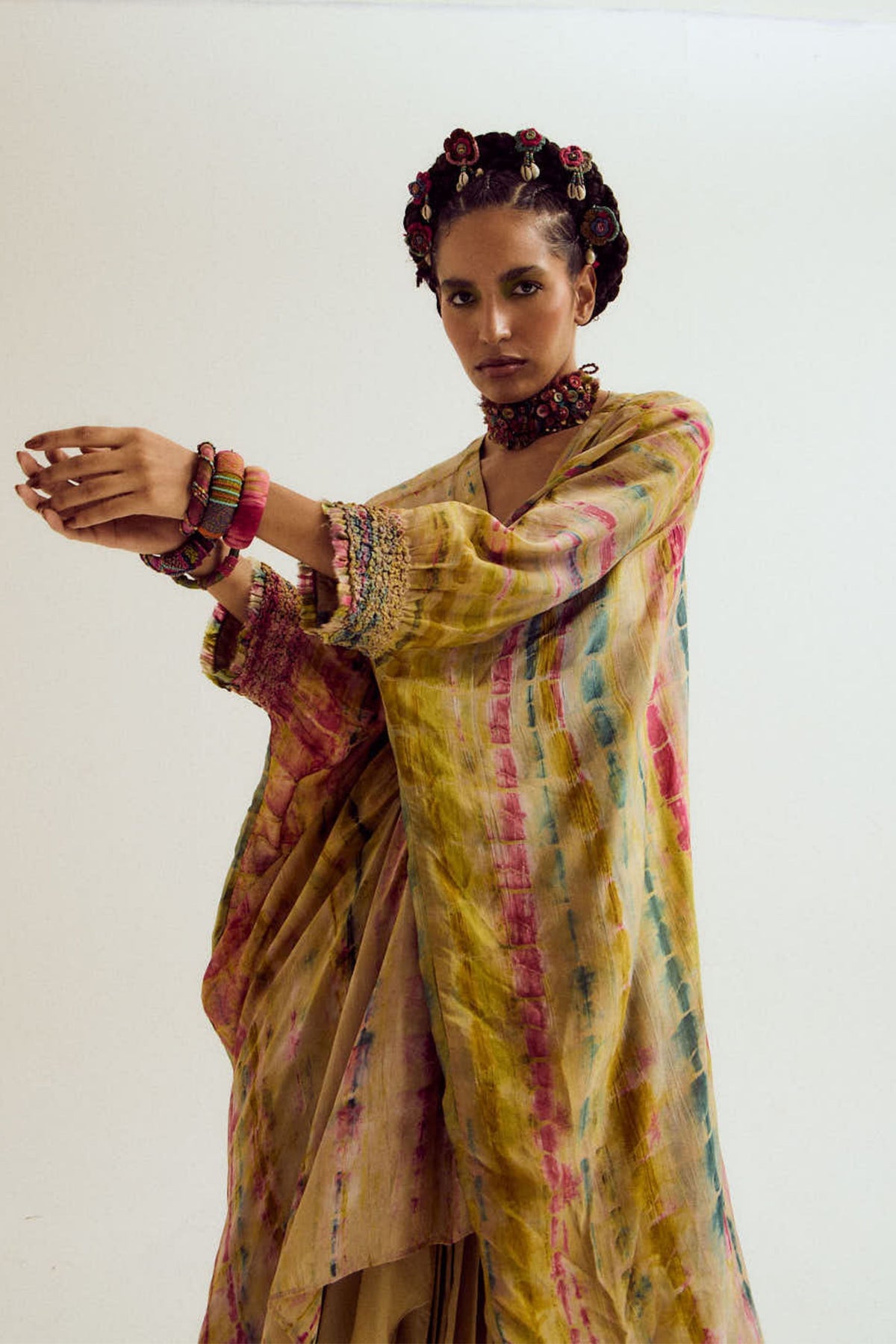Gulmohar Kaftan Set