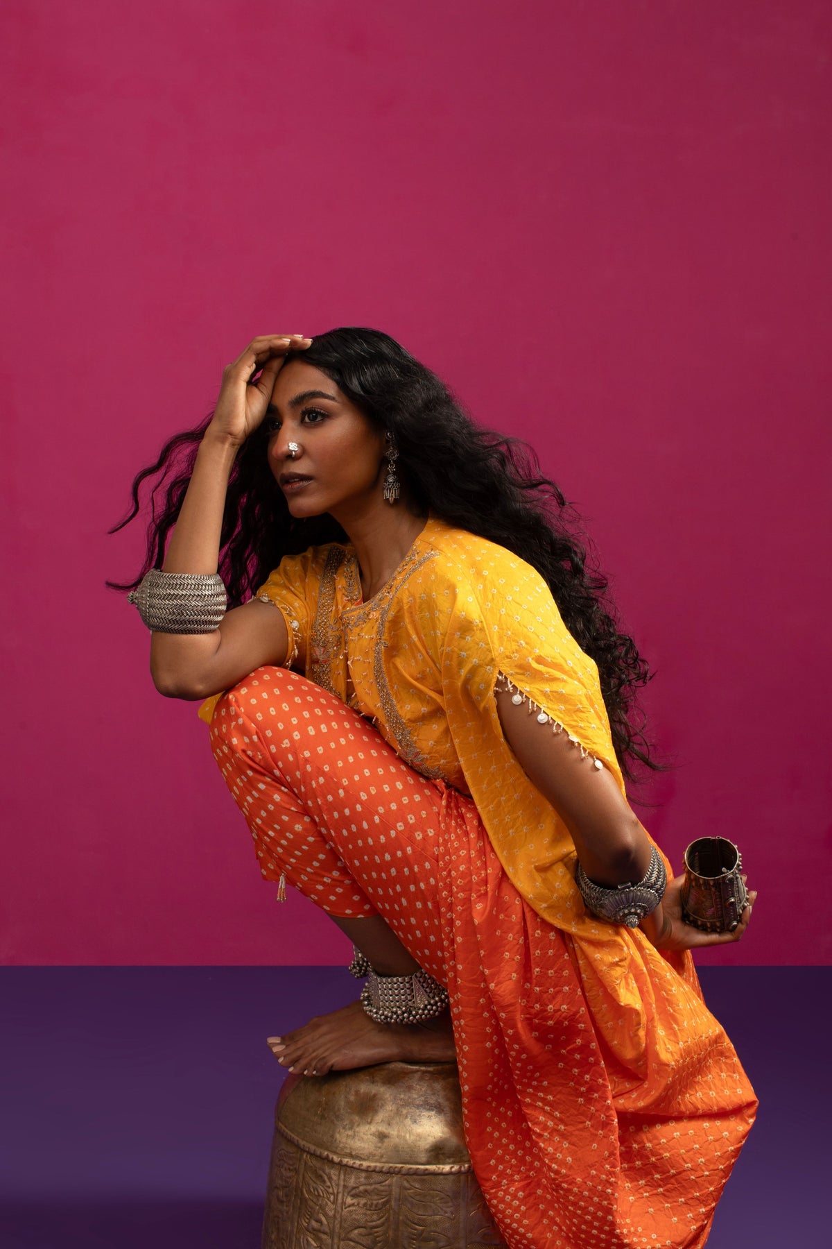 Mangalya Ombre Kaftan Set