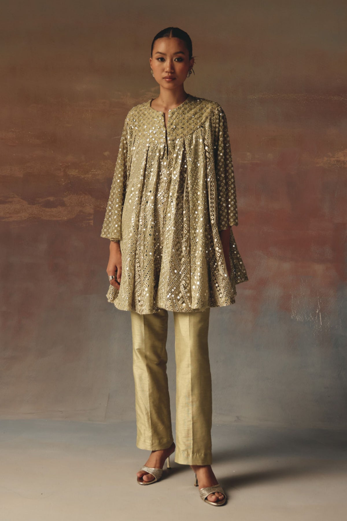A-line Box Pleat Dress Jacket