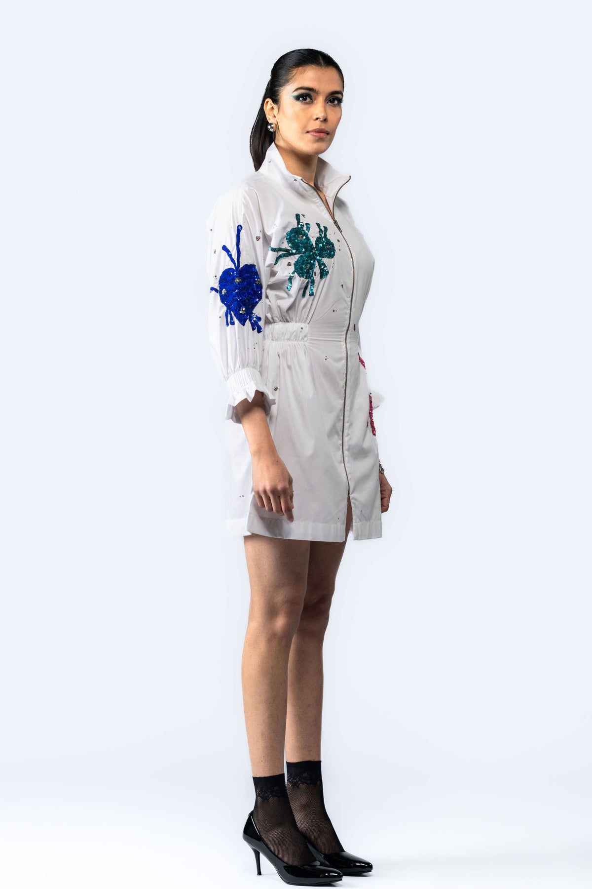 Raine Embroidered Sequin Dress