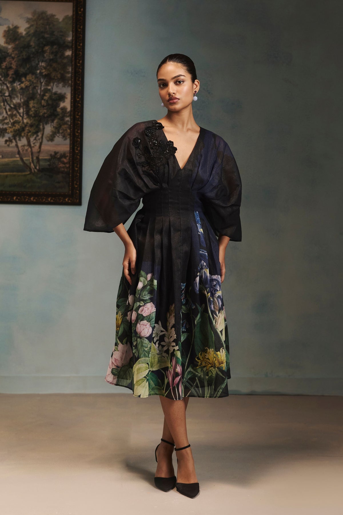 Vienna Onyx Bloom Dress