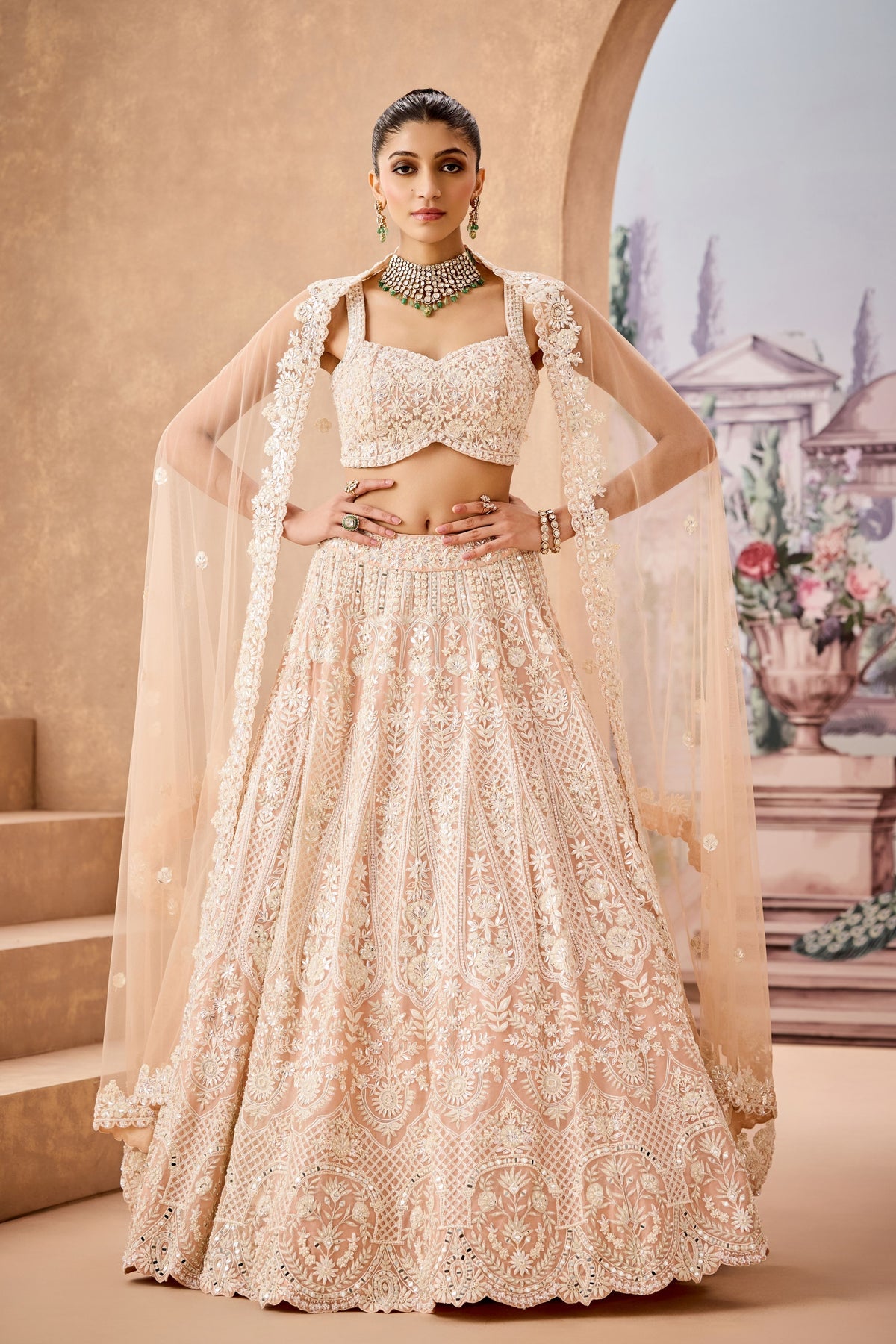 Mbb Nude Dori Lehenga Set