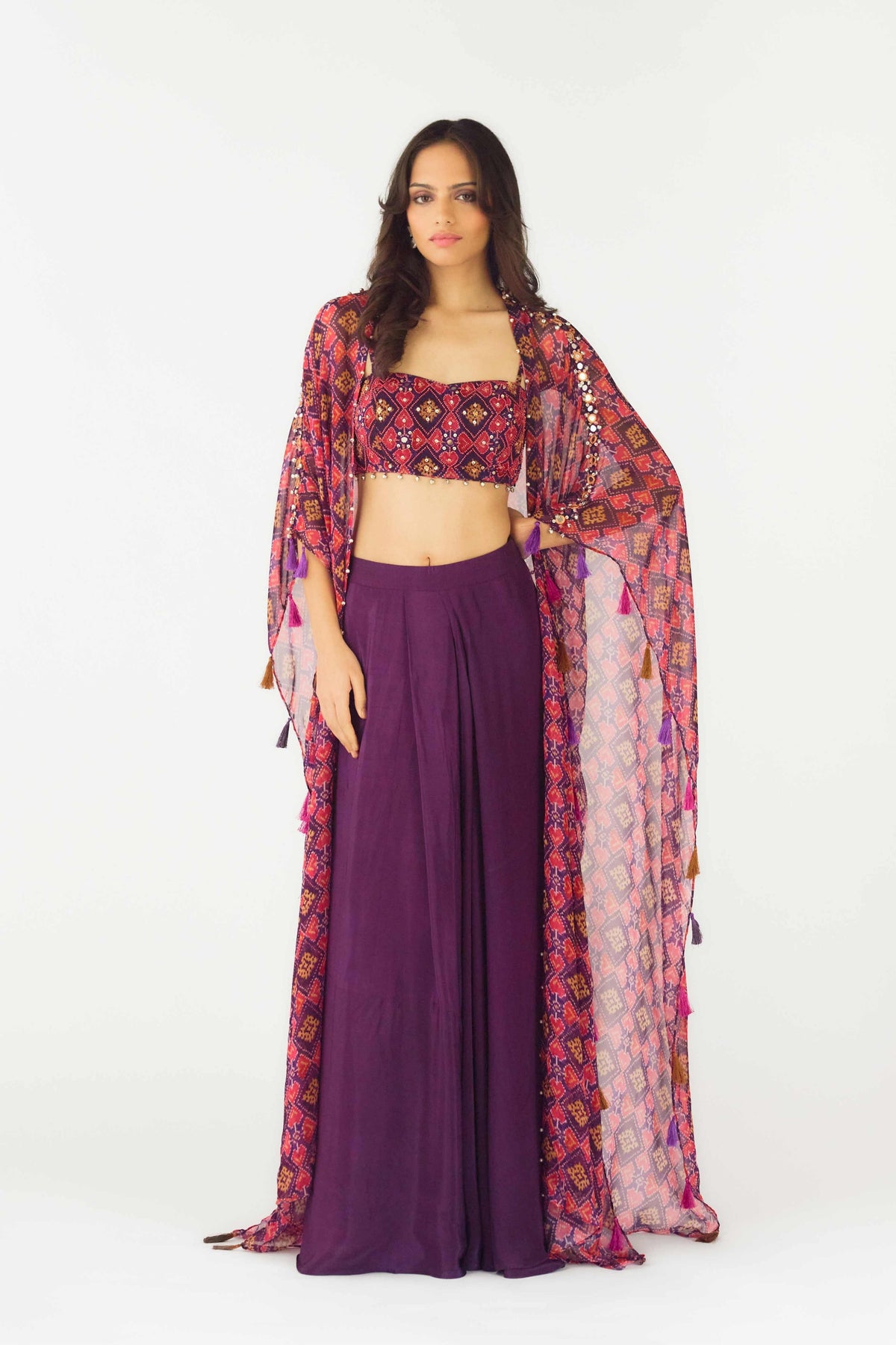Purple Cape Set