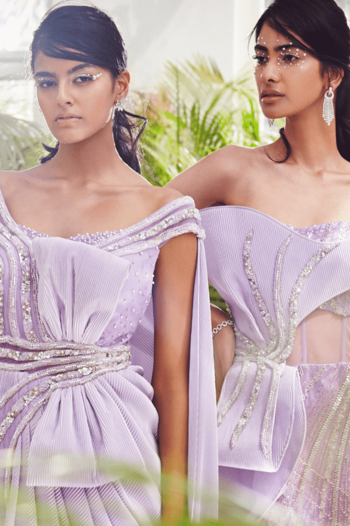 Structured High Slit Straight Gown