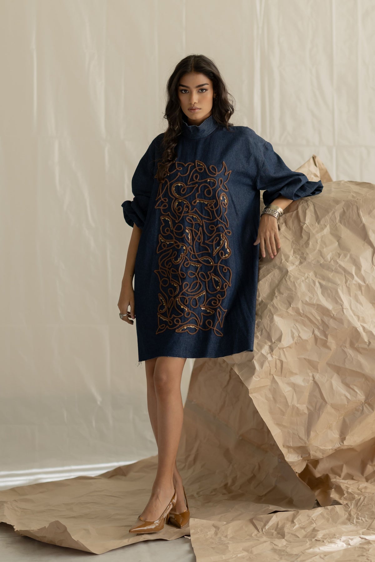 Dark Blue Box Dress