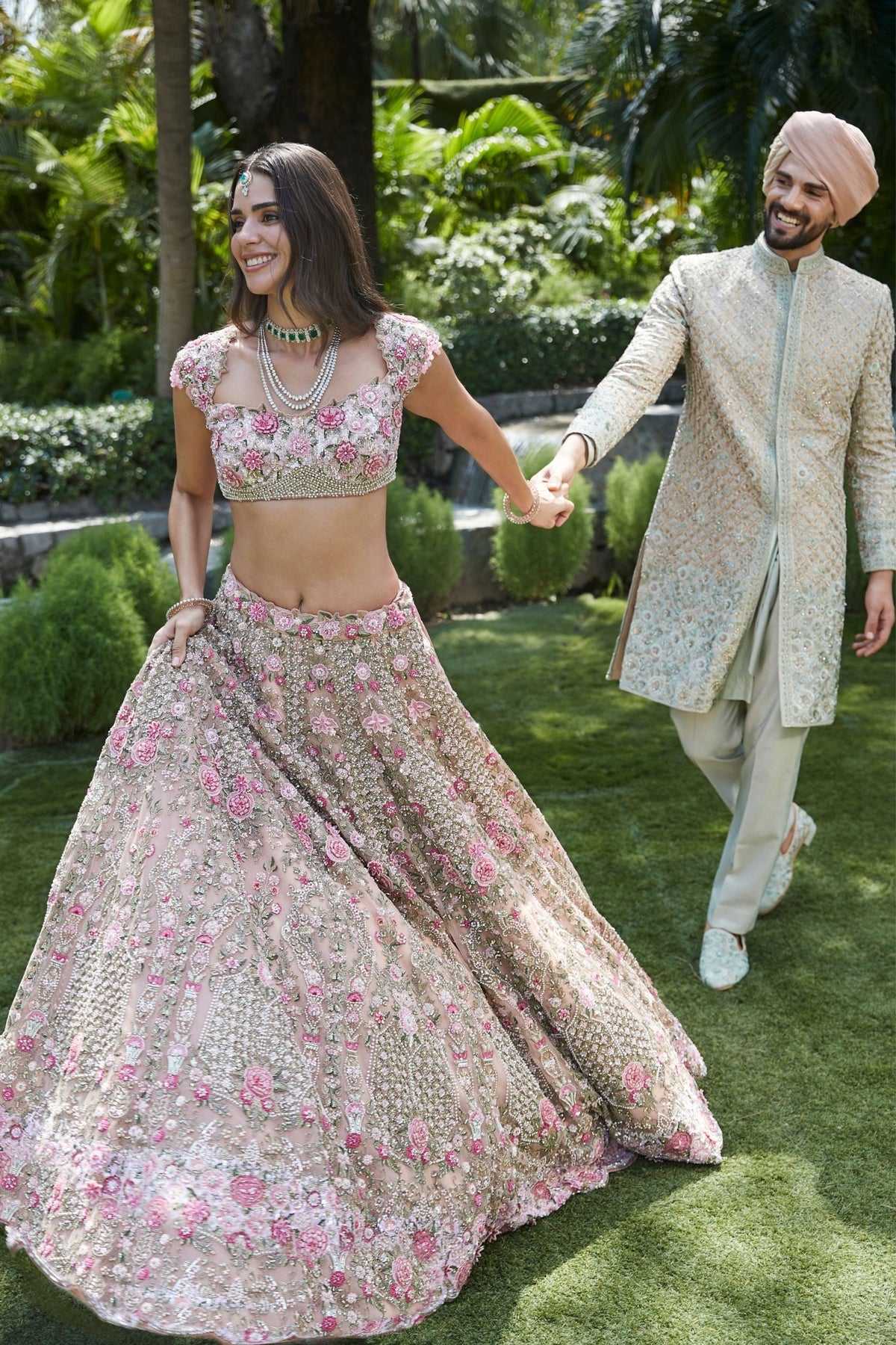 Ameera Pink Lehenga Set