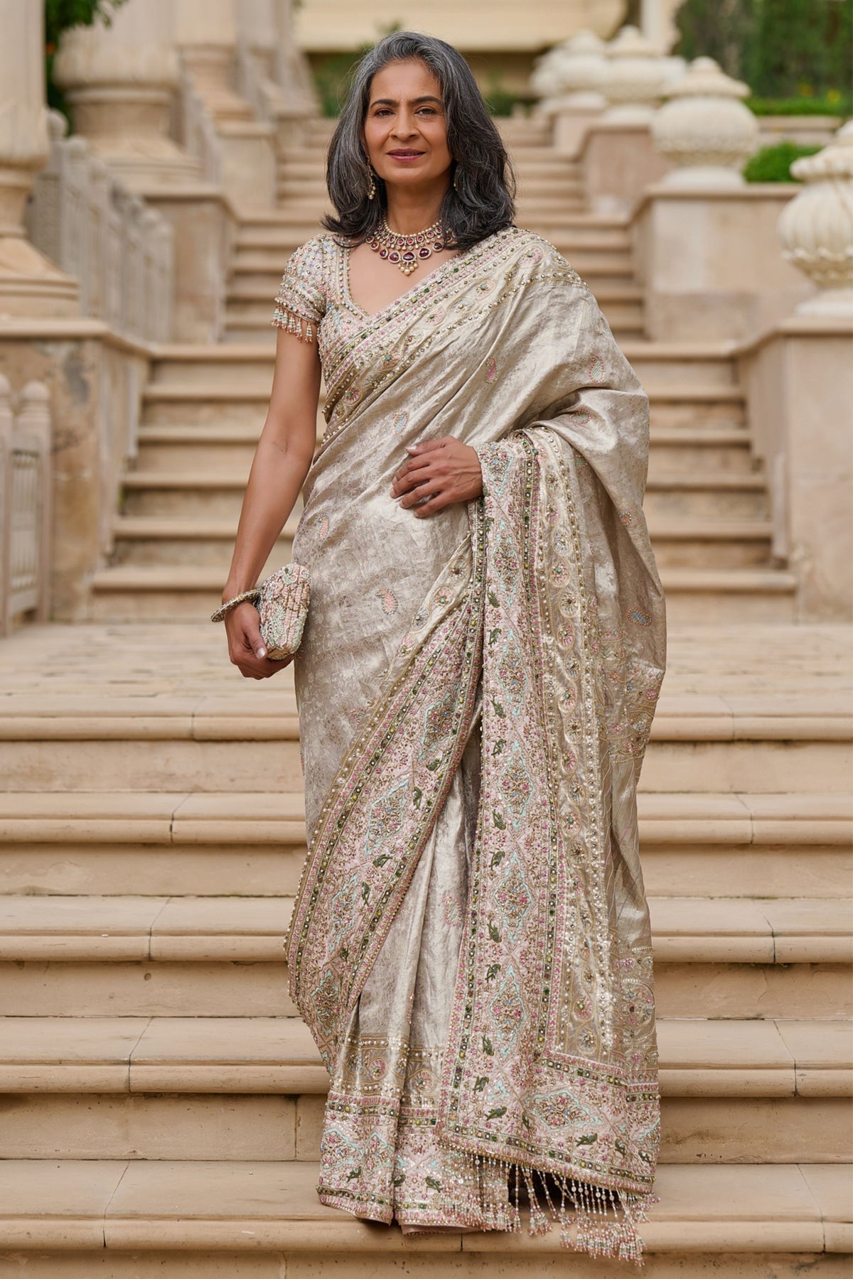 Embellished Kanjivaram Saree