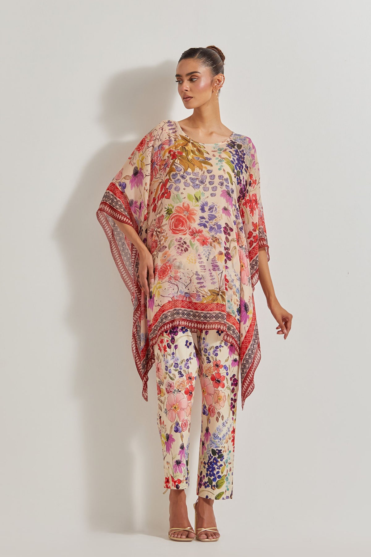 Asymmetrical Top With Pants