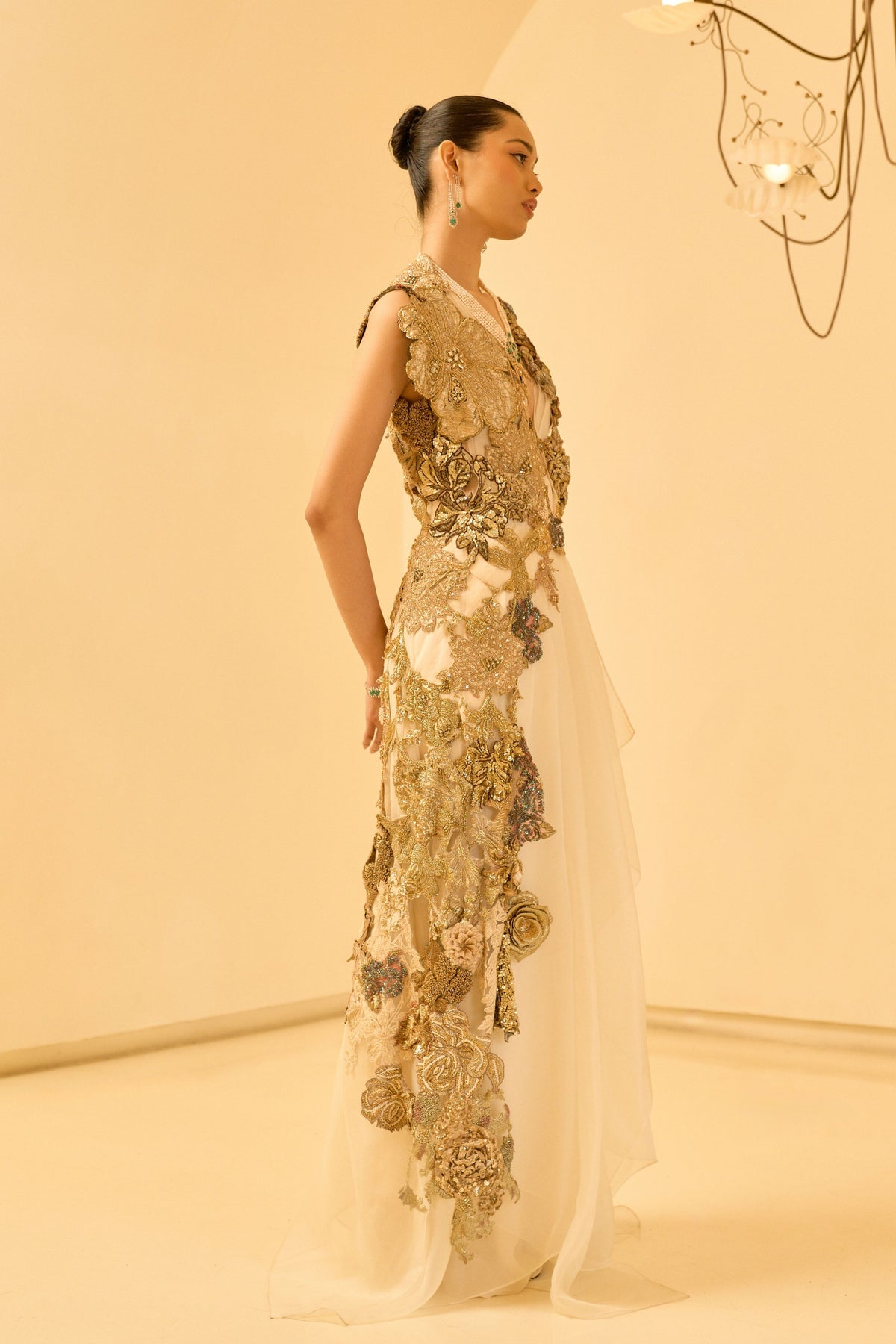 Aurelia Gold Jacket Set
