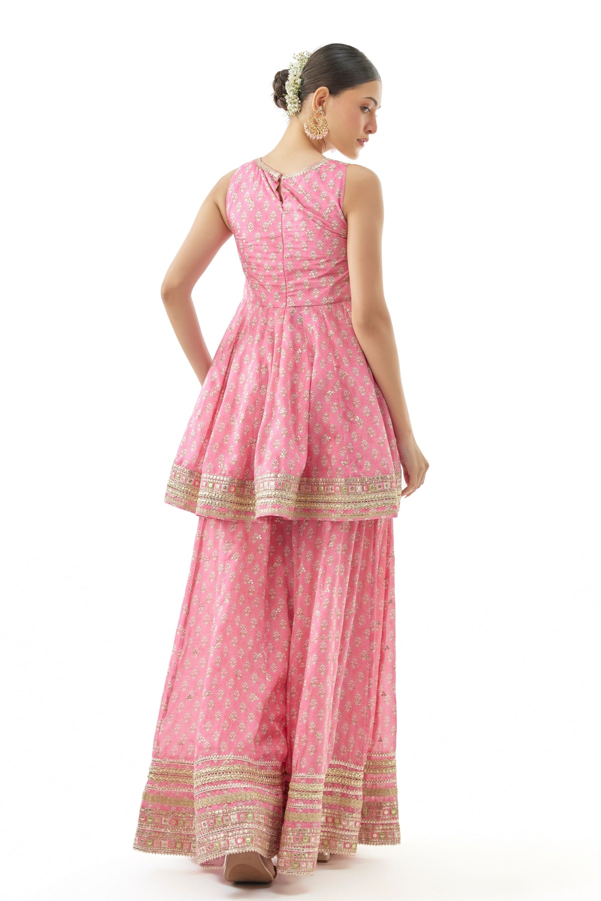 Pink Simoni Sharara Set