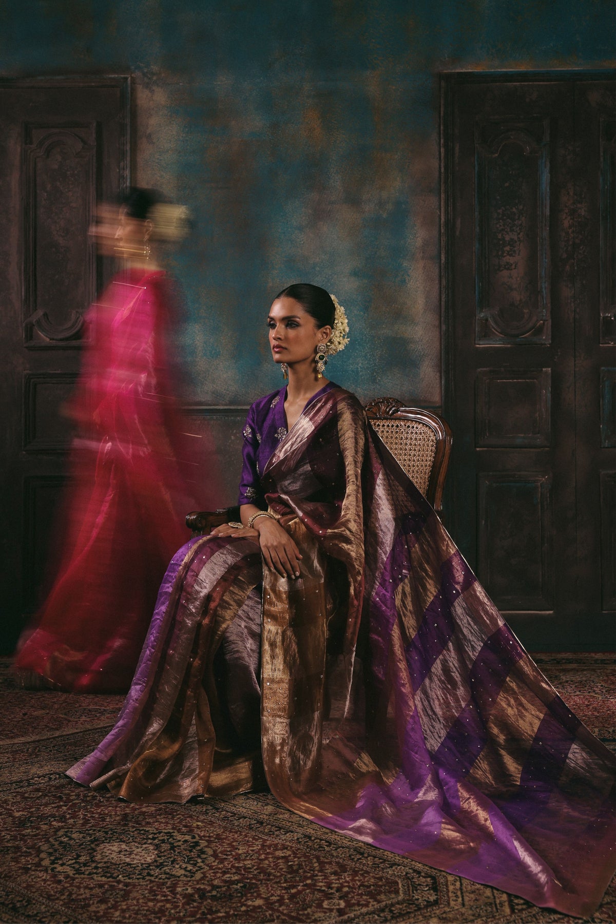 Purple Amber Saree