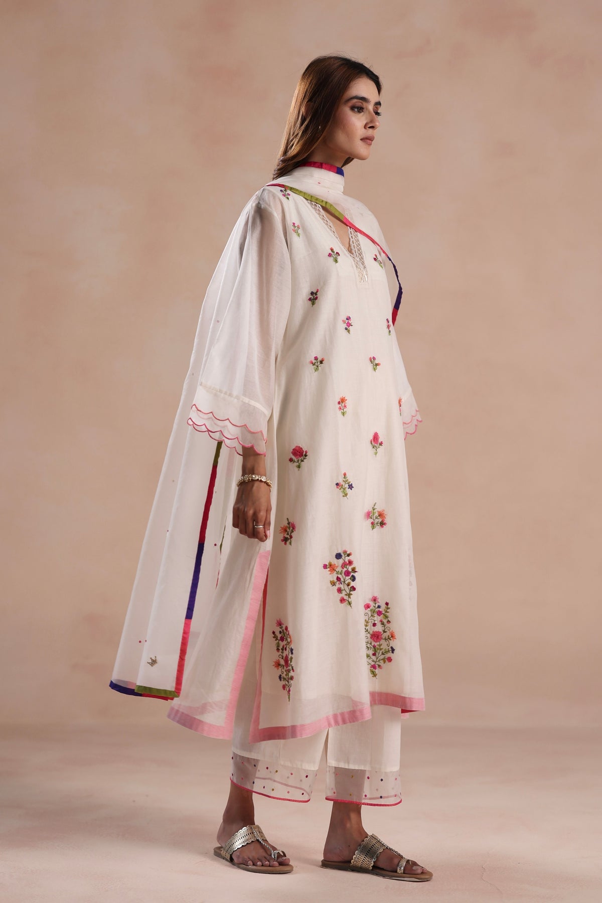 Zeya Ivory Kurta Set