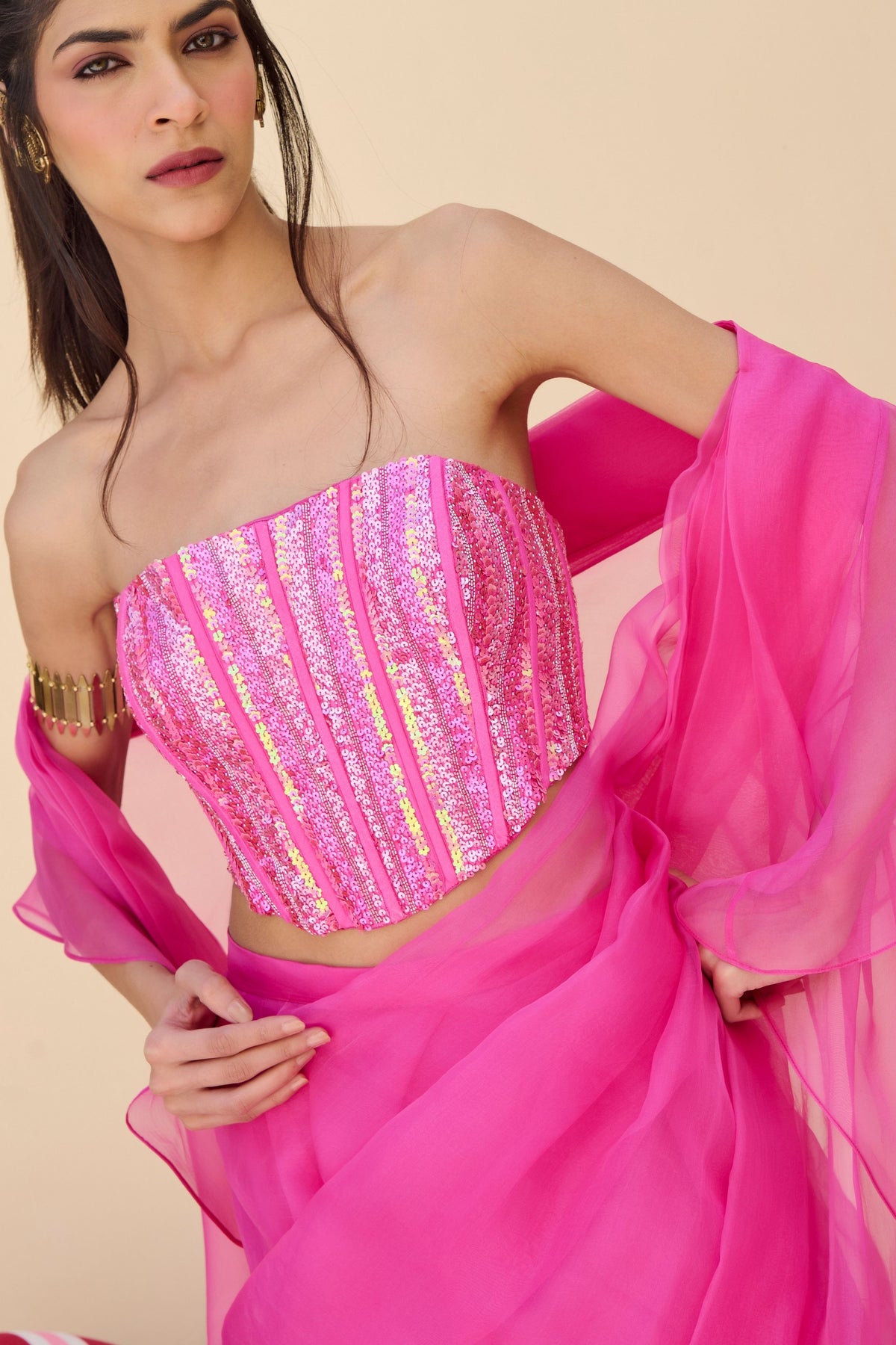 Siren Pink Saree