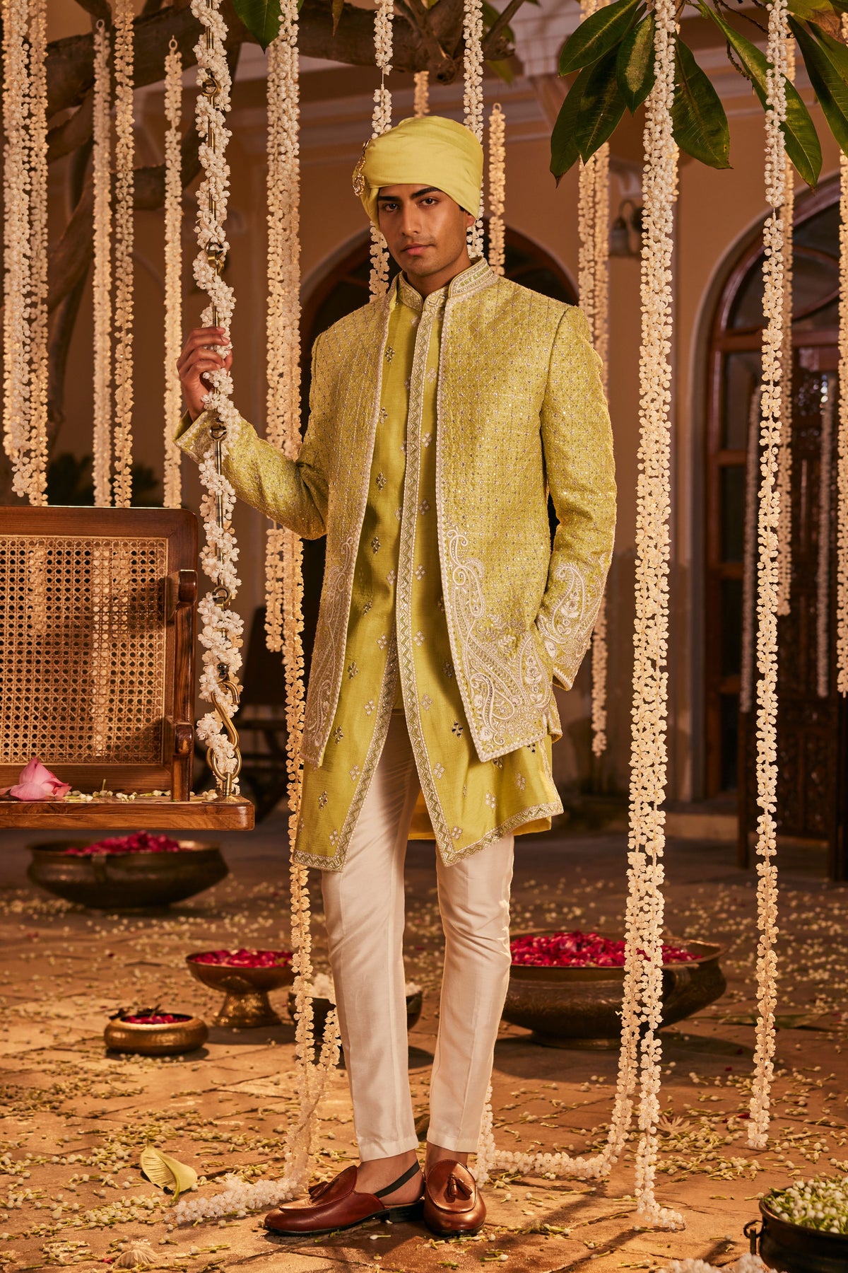 Green Ahan Kurta Set